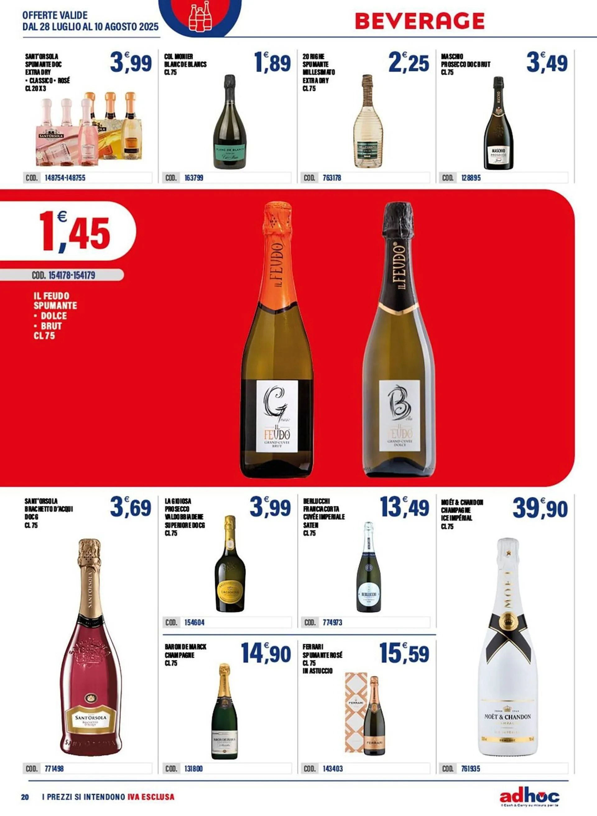 Volantino Adhoc da 28 luglio a 10 agosto di 2025 - Pagina del volantino 20