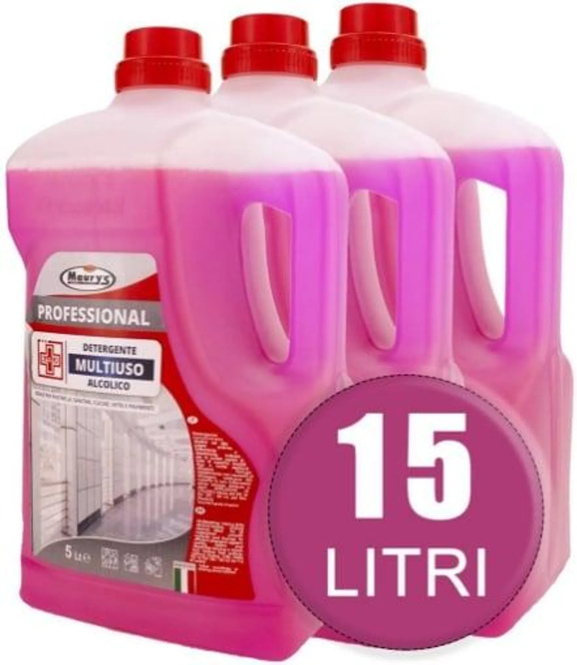 15LT MAURY'S PROFESSIONAL DETERGENTE PAVIMENTI ASCIUTTO RAPIDO IN CONF. DA 3X5LT