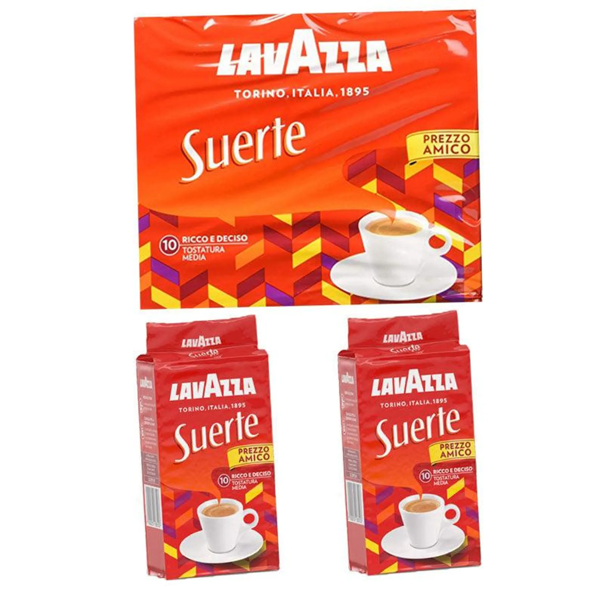 Caffe' 2x250 Gr Pienaroma Suerte Lavazza