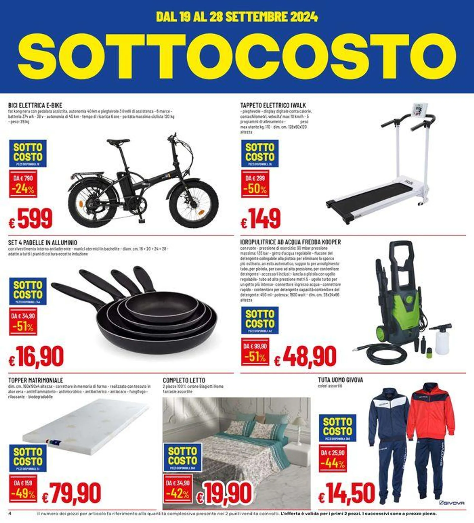 Sottocosto da 19 settembre a 2 ottobre di 2024 - Pagina del volantino 4