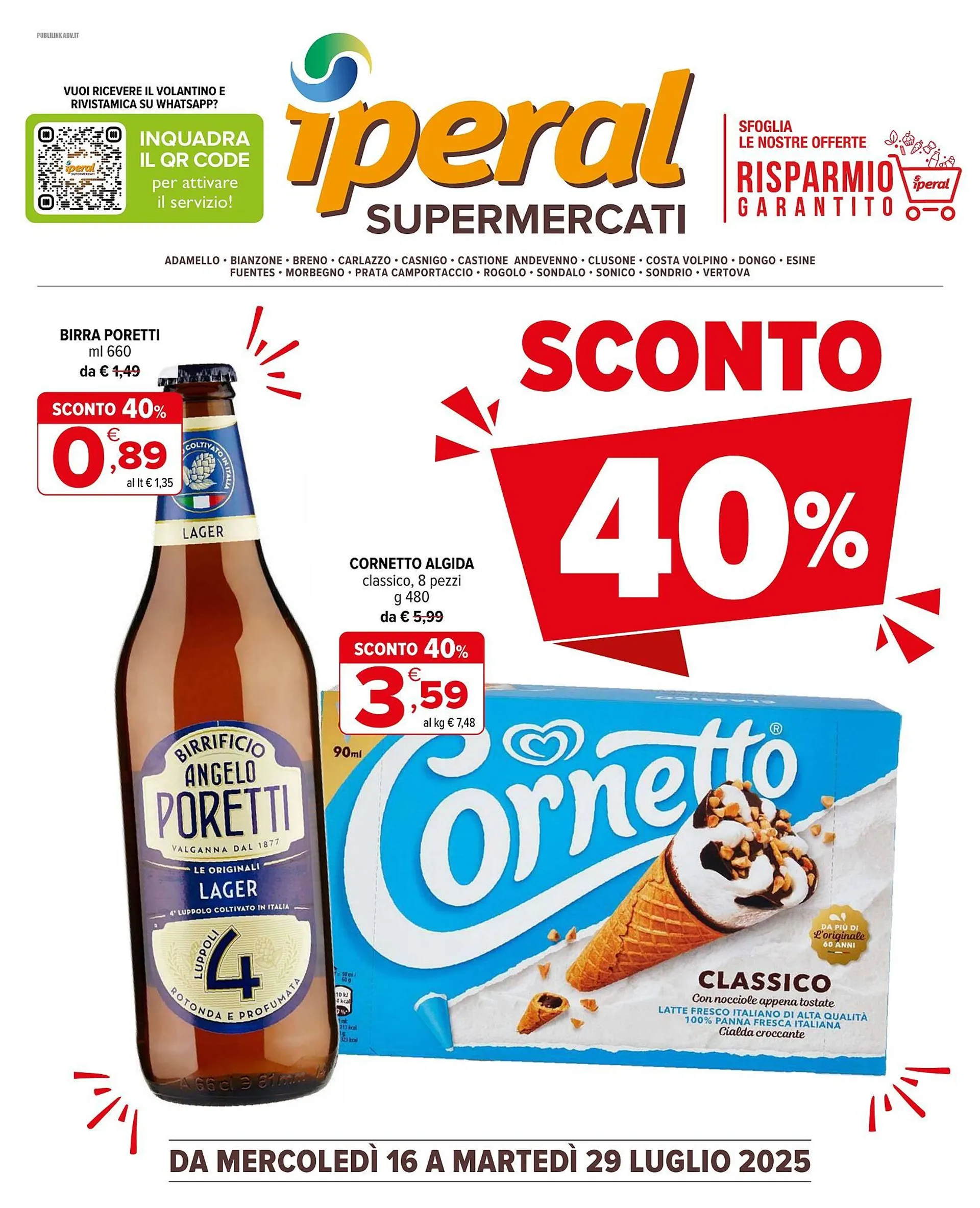 Volantino Iperal da 16 luglio a 29 luglio di 2025 - Pagina del volantino 1