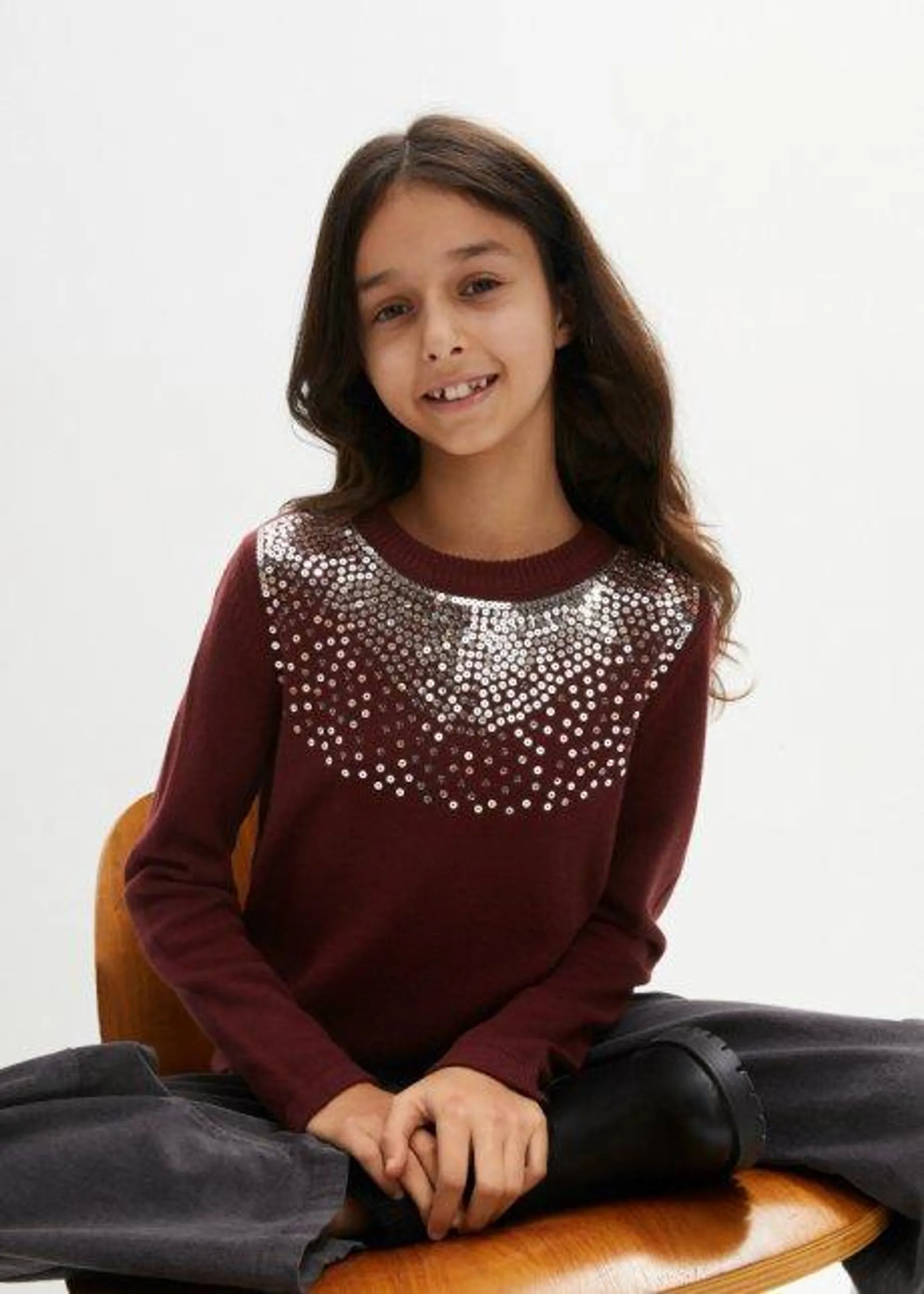 Maglione con paillettes