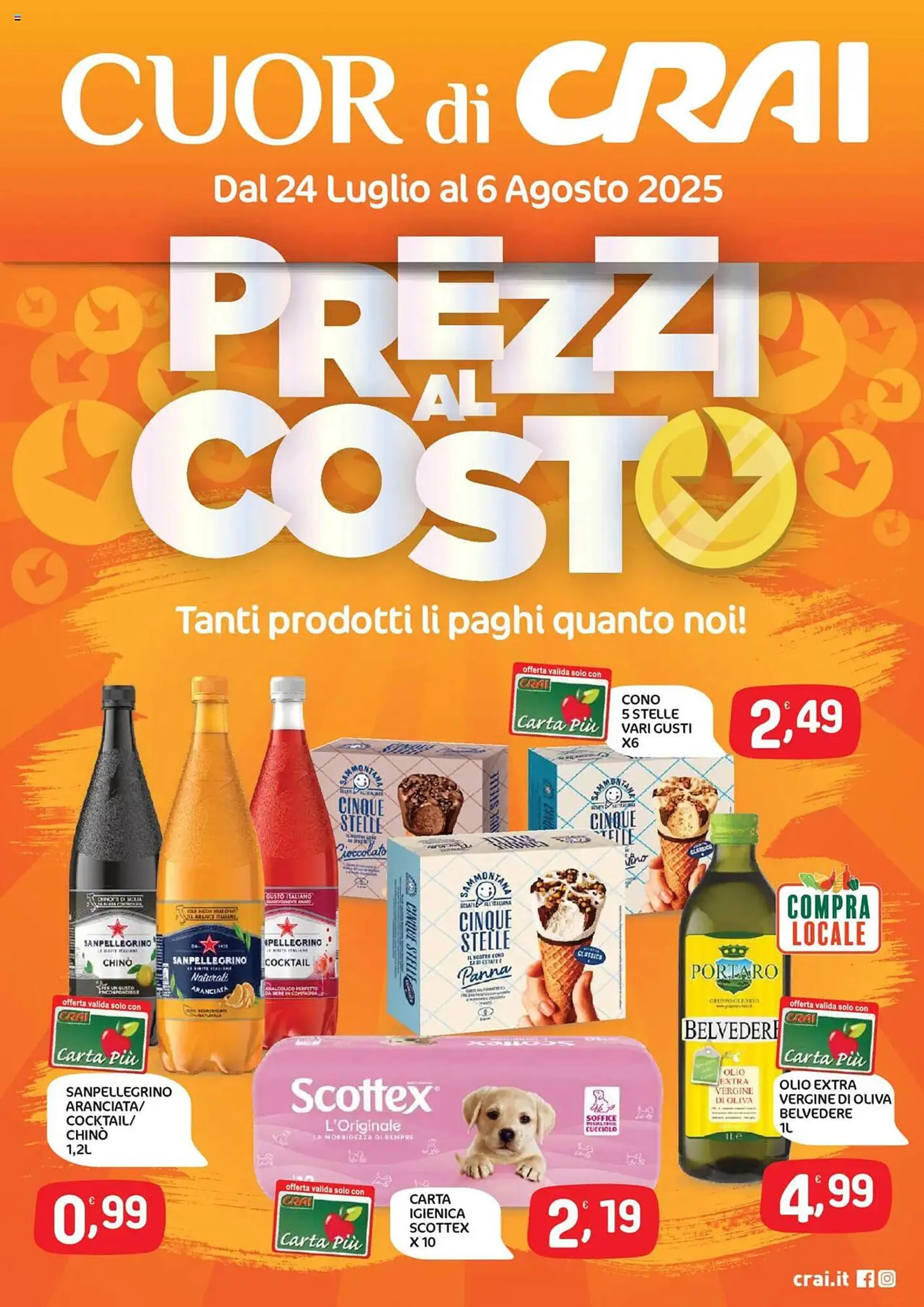 Volantino Crai da 24 luglio a 6 agosto di 2025 - Pagina del volantino 1