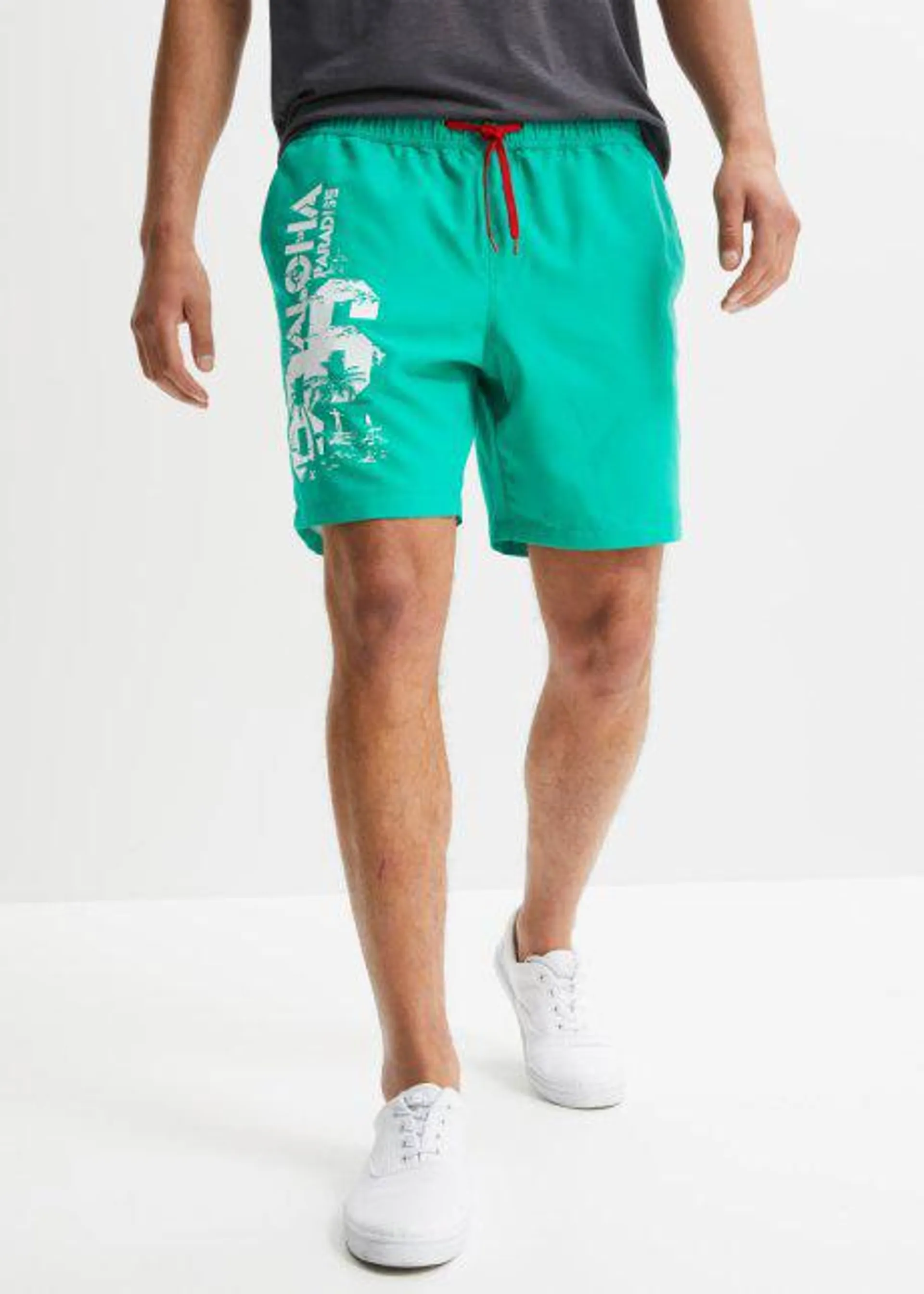 Shorts da spiaggia con poliestere riciclato