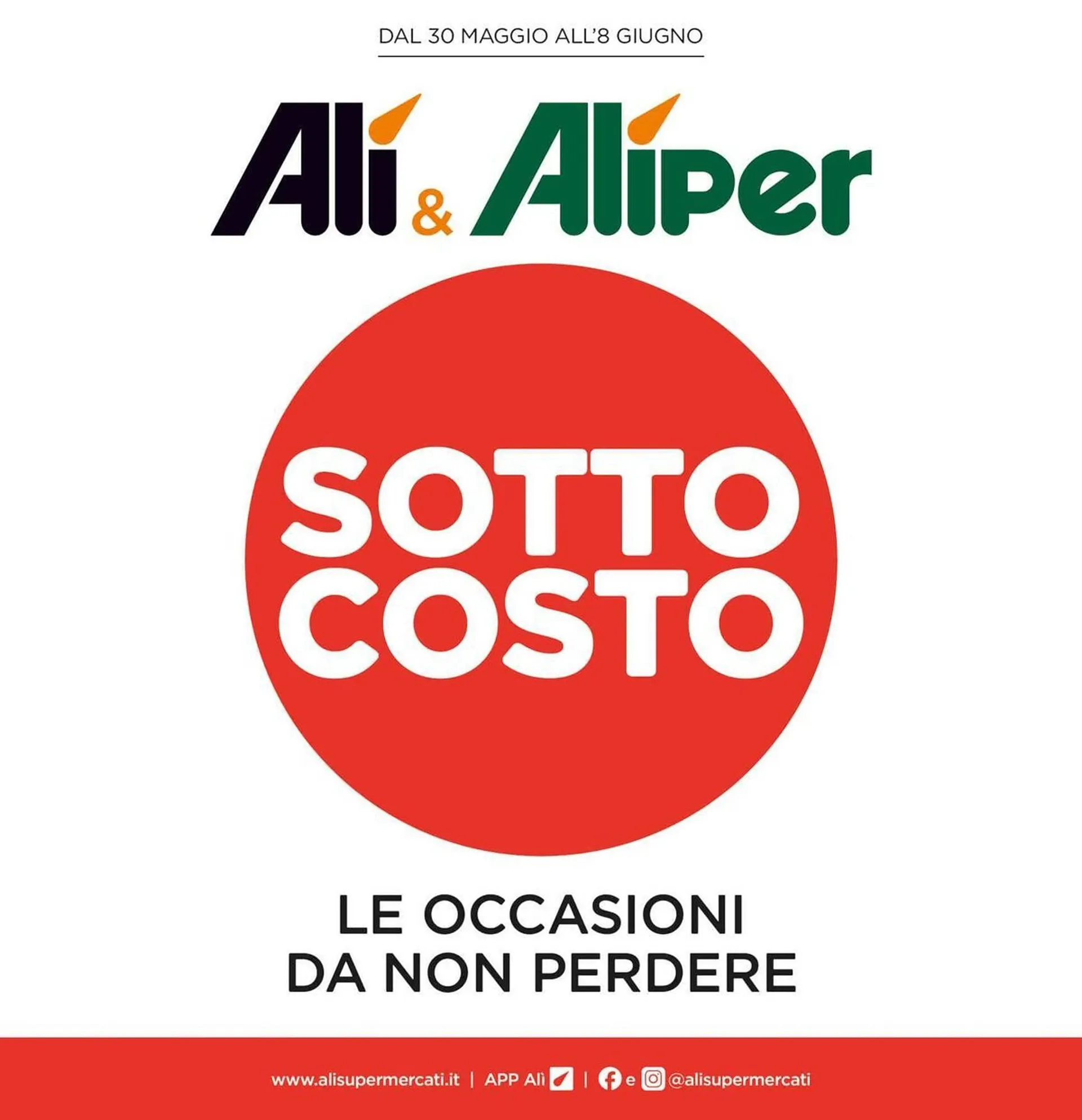 Volantino Alì Supermercati da 30 maggio a 9 giugno di 2024 - Pagina del volantino 1