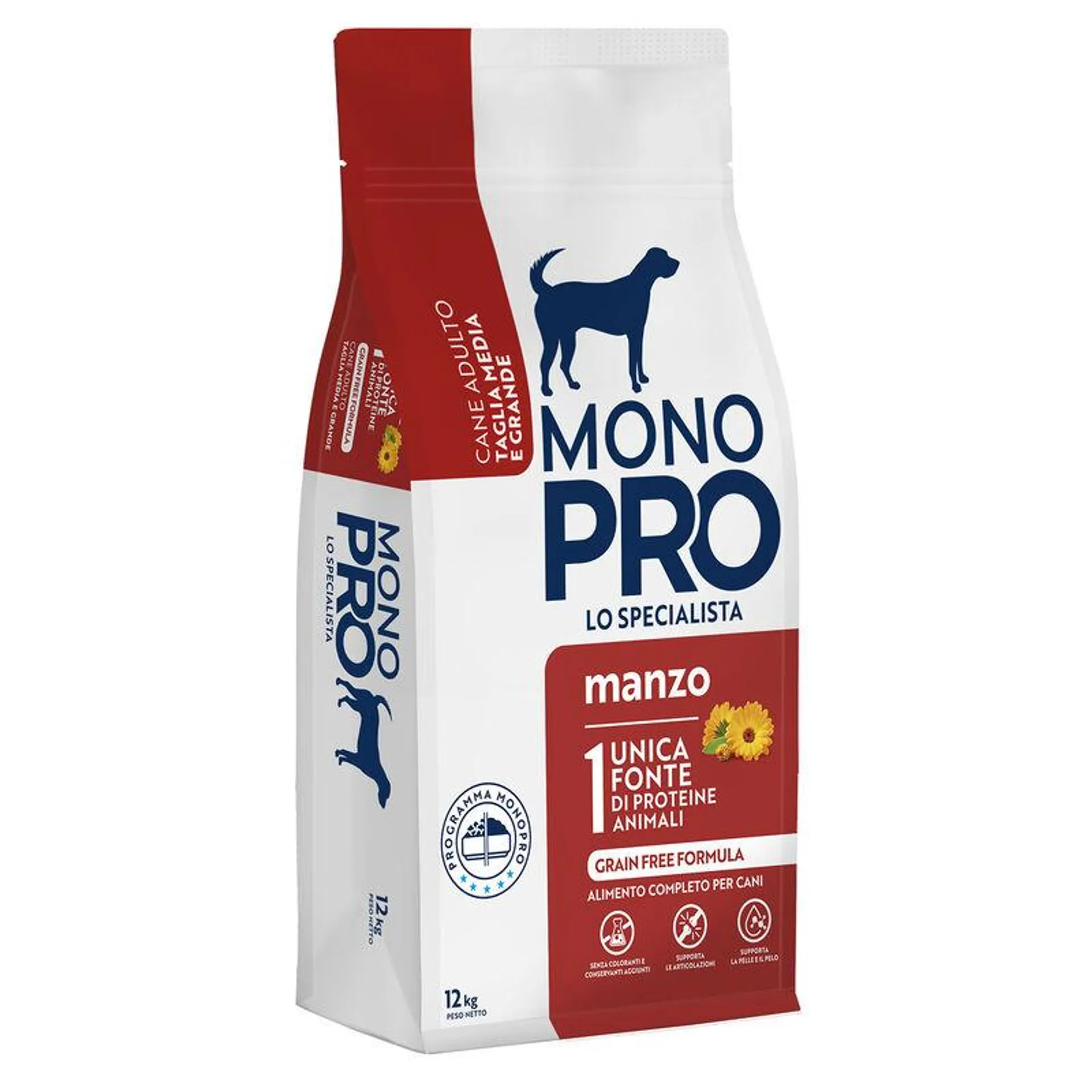 Monopro Dog Medium&Maxi Manzo 12kg