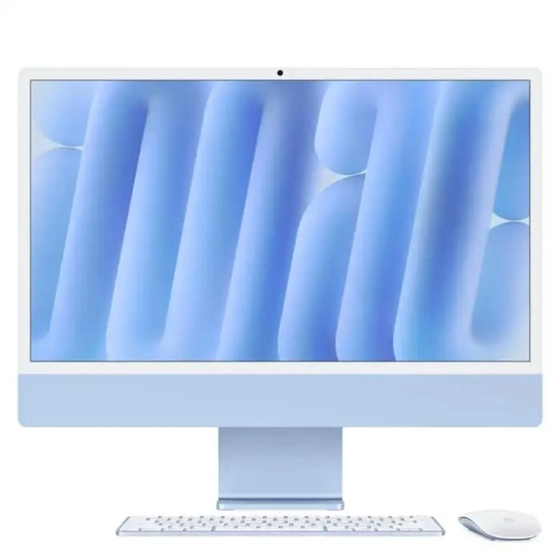 Apple imac 24"retina display 4,5k, chip m4 con cpu 10‑core, gpu 10‑core, 16gb, 512gb ssd, blu