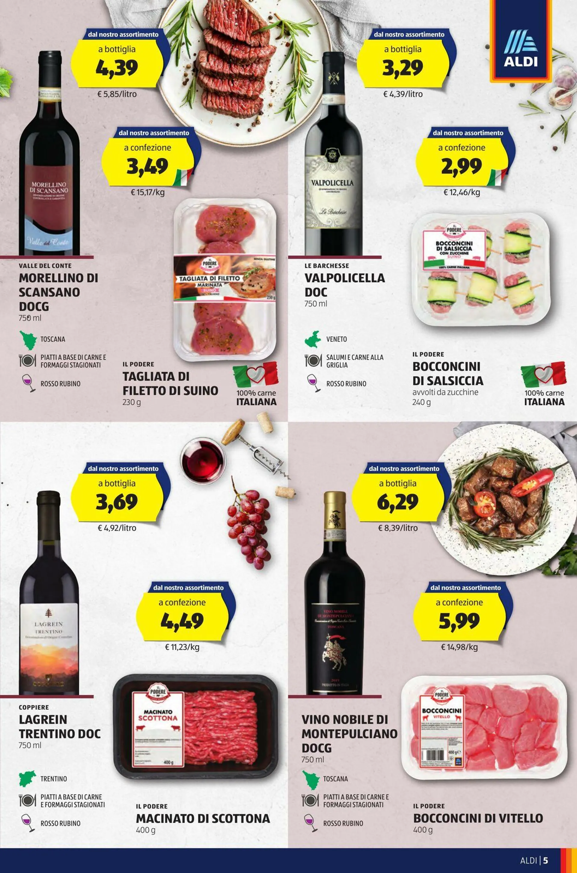 Aldi Volantino attuale da 21 ottobre a 27 ottobre di 2024 - Pagina del volantino 5