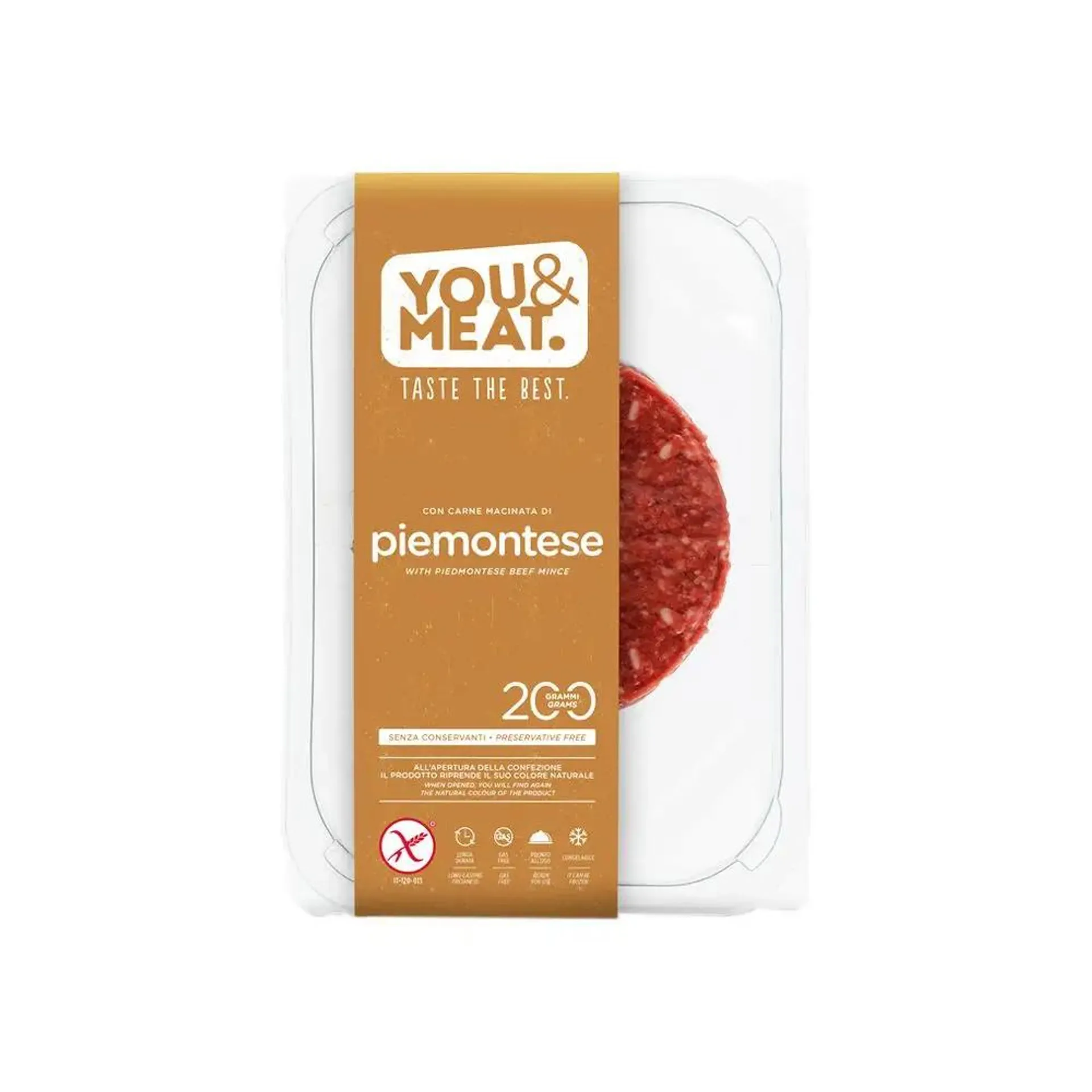 You&Meat Burger piemontese gr. 200