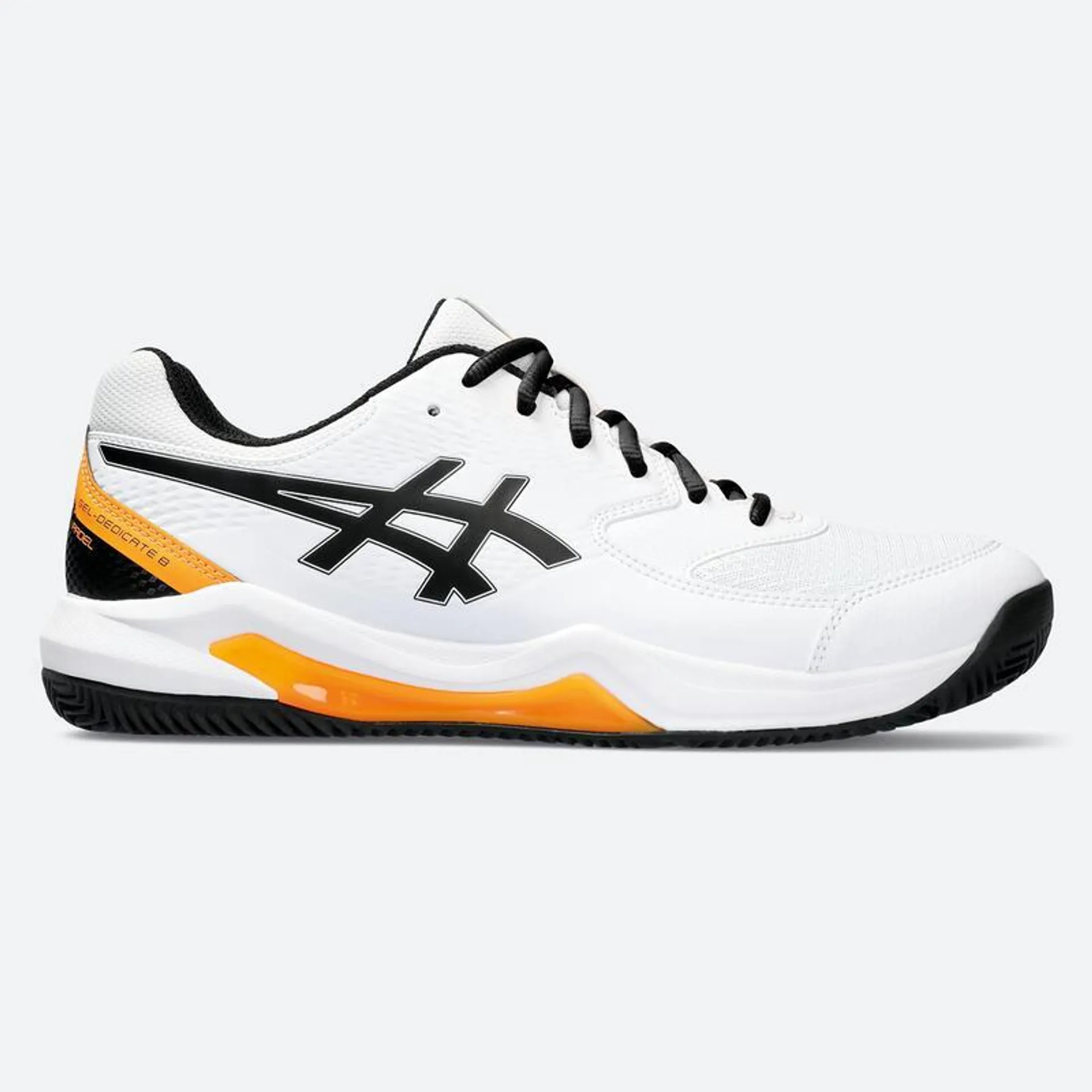 Scarpe padel uomo Asics GEL DEDICATE 8 bianco-arancione