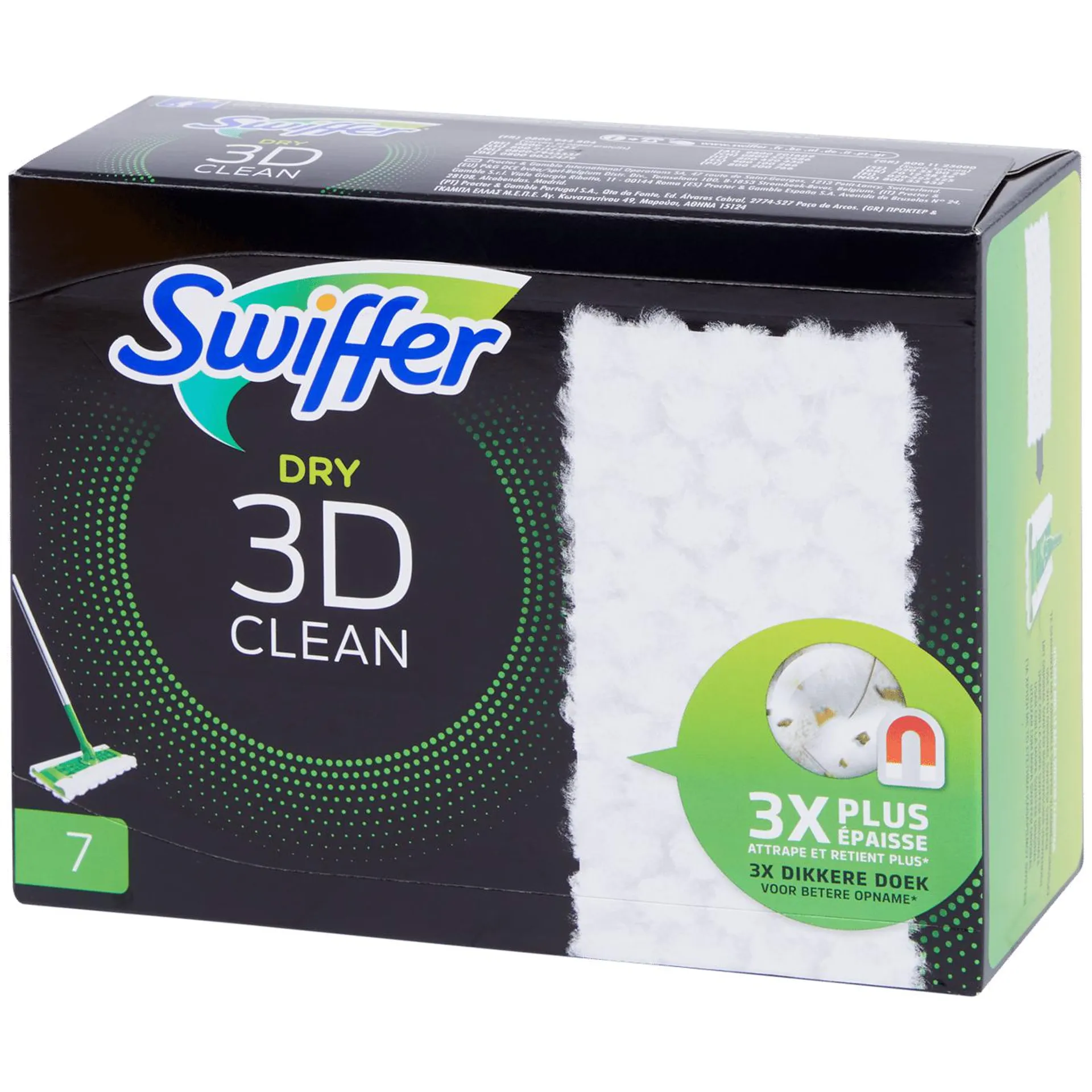 Lingettes nettoyantes sol Swiffer Dry 3D Clean