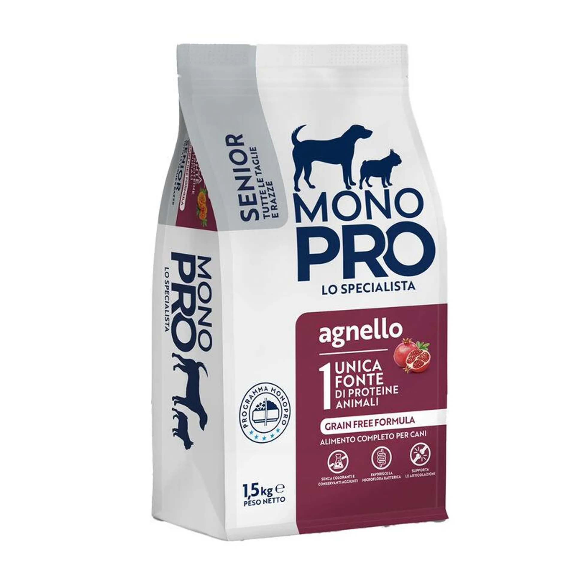 Monopro Dog Senior Agnello 1,5kg