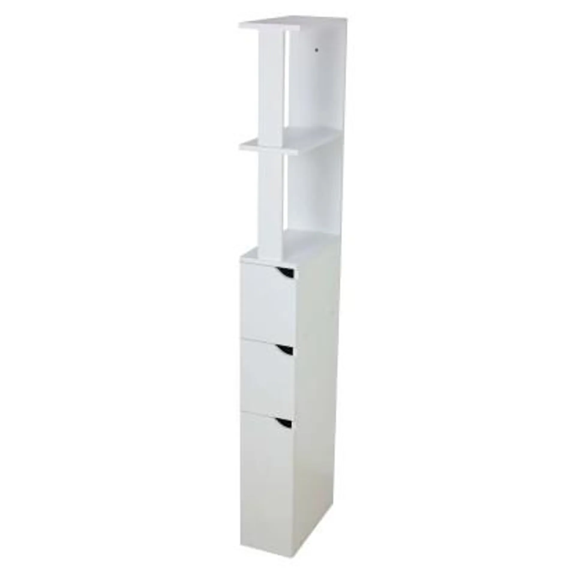 Mobile bagno a colonna in pannello truciolare 2 cassetti 15x3x136 cm
