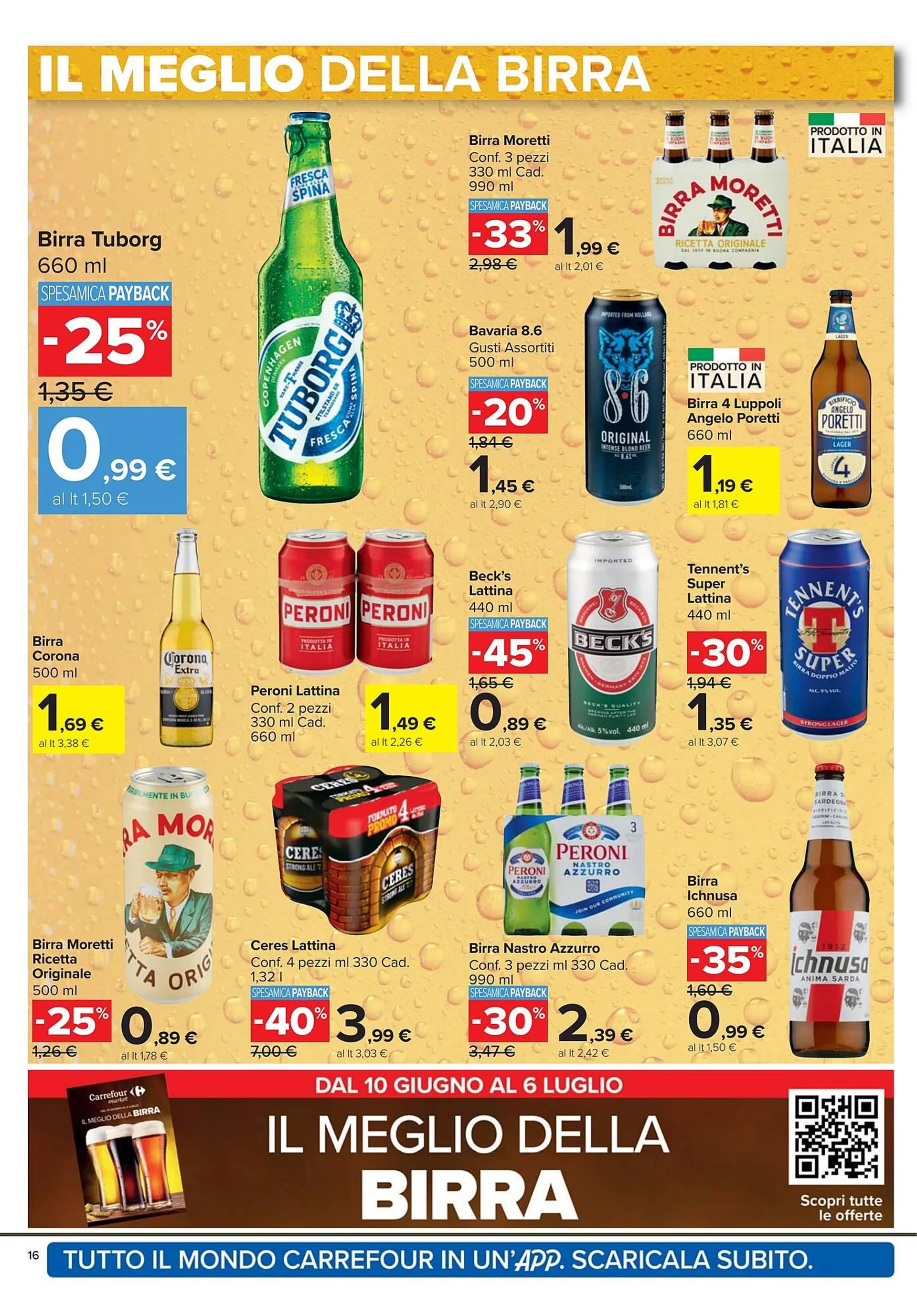 Volantino Carrefour Market da 12 giugno a 25 giugno di 2025 - Pagina del volantino 16