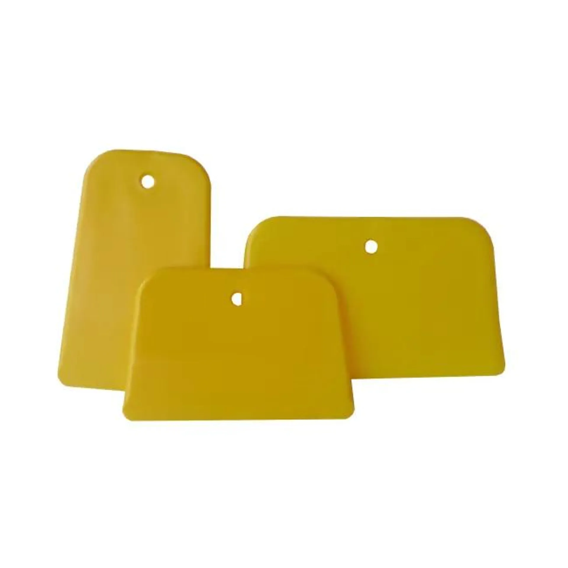 Set di spatole semirigido in plastica per rasatura NESPOLI 6-10-12 cm , 3 pezzi