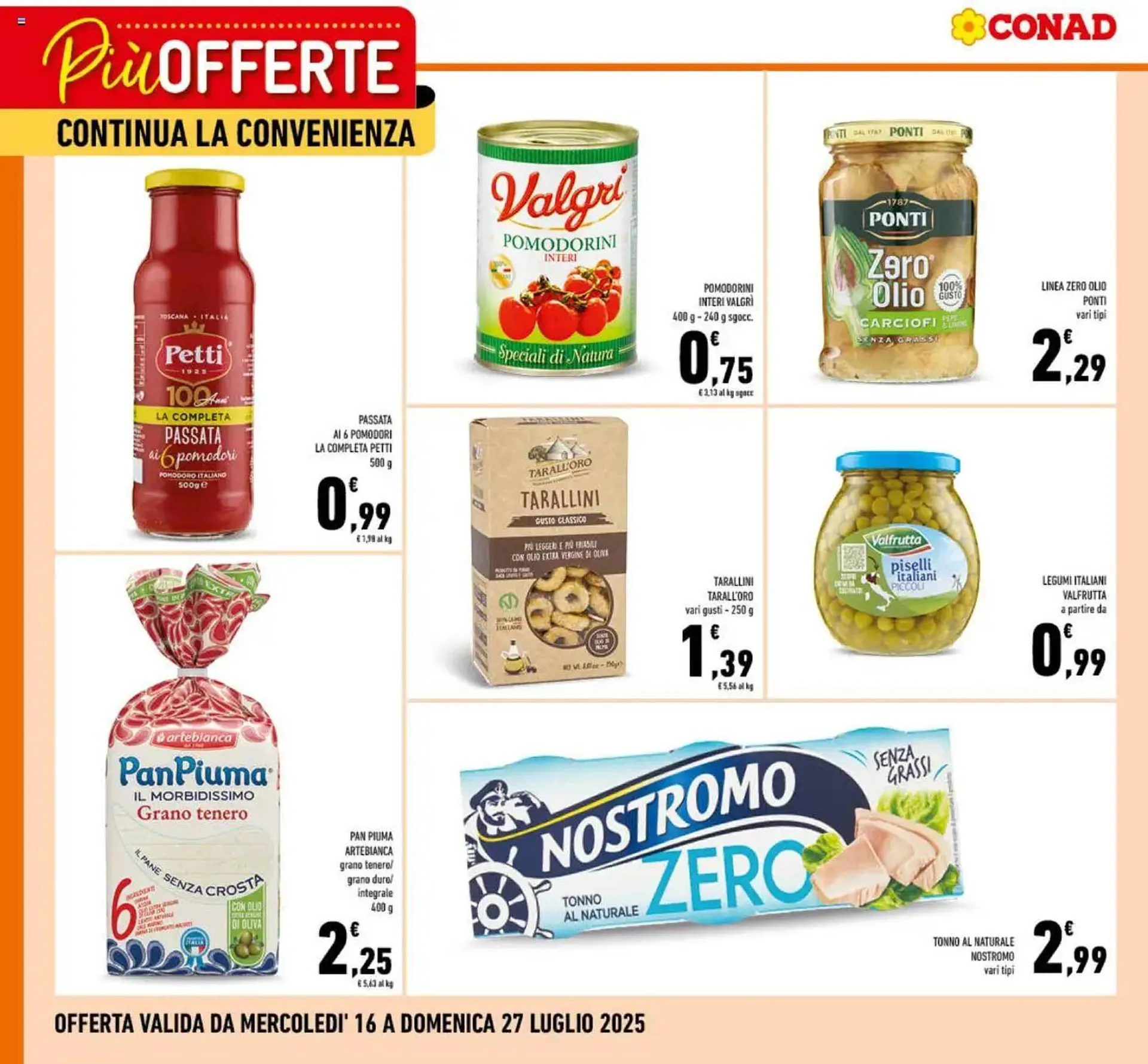 Volantino Conad da 16 luglio a 27 luglio di 2025 - Pagina del volantino 1