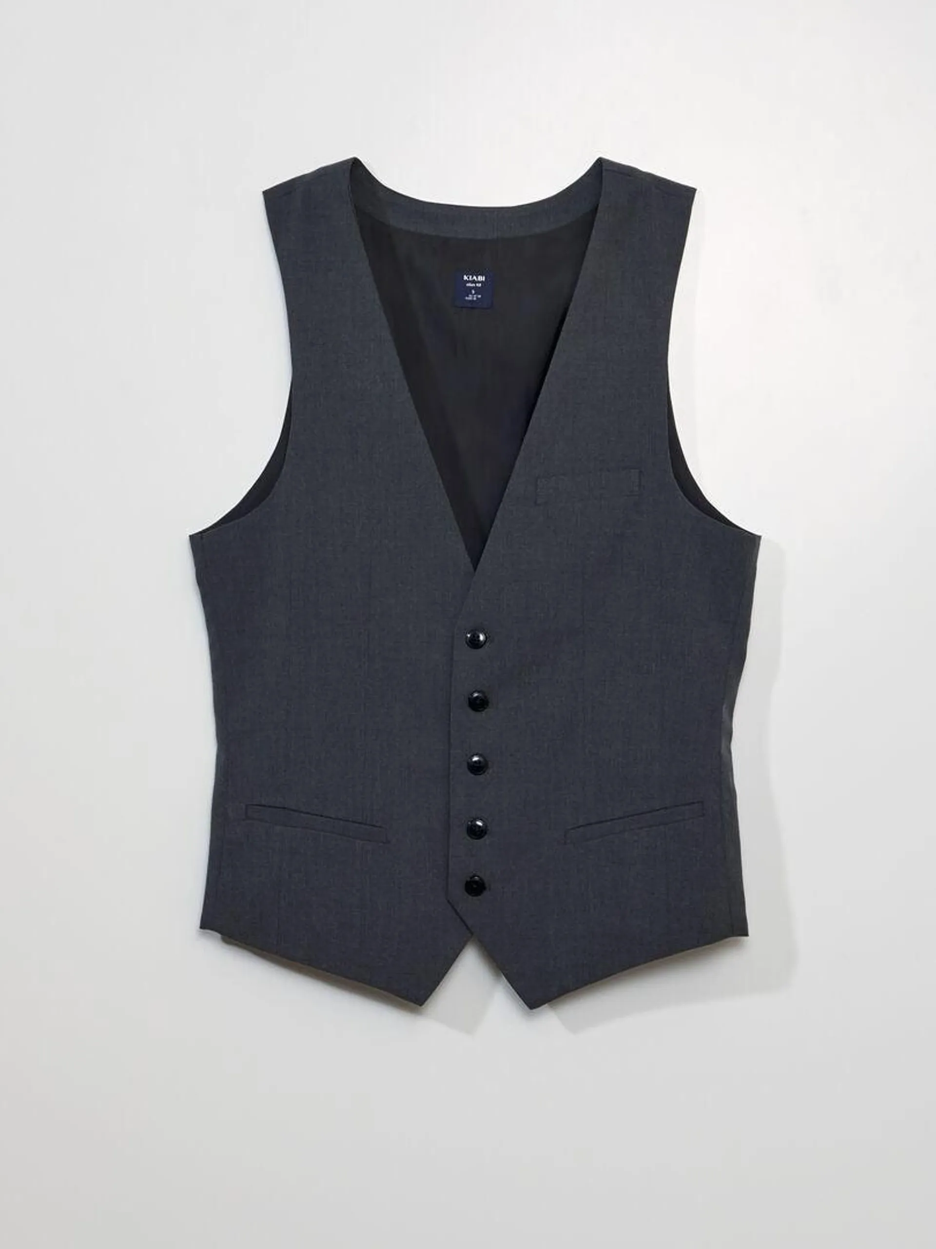 Gilet stile 'cameriere' - GRIGIO