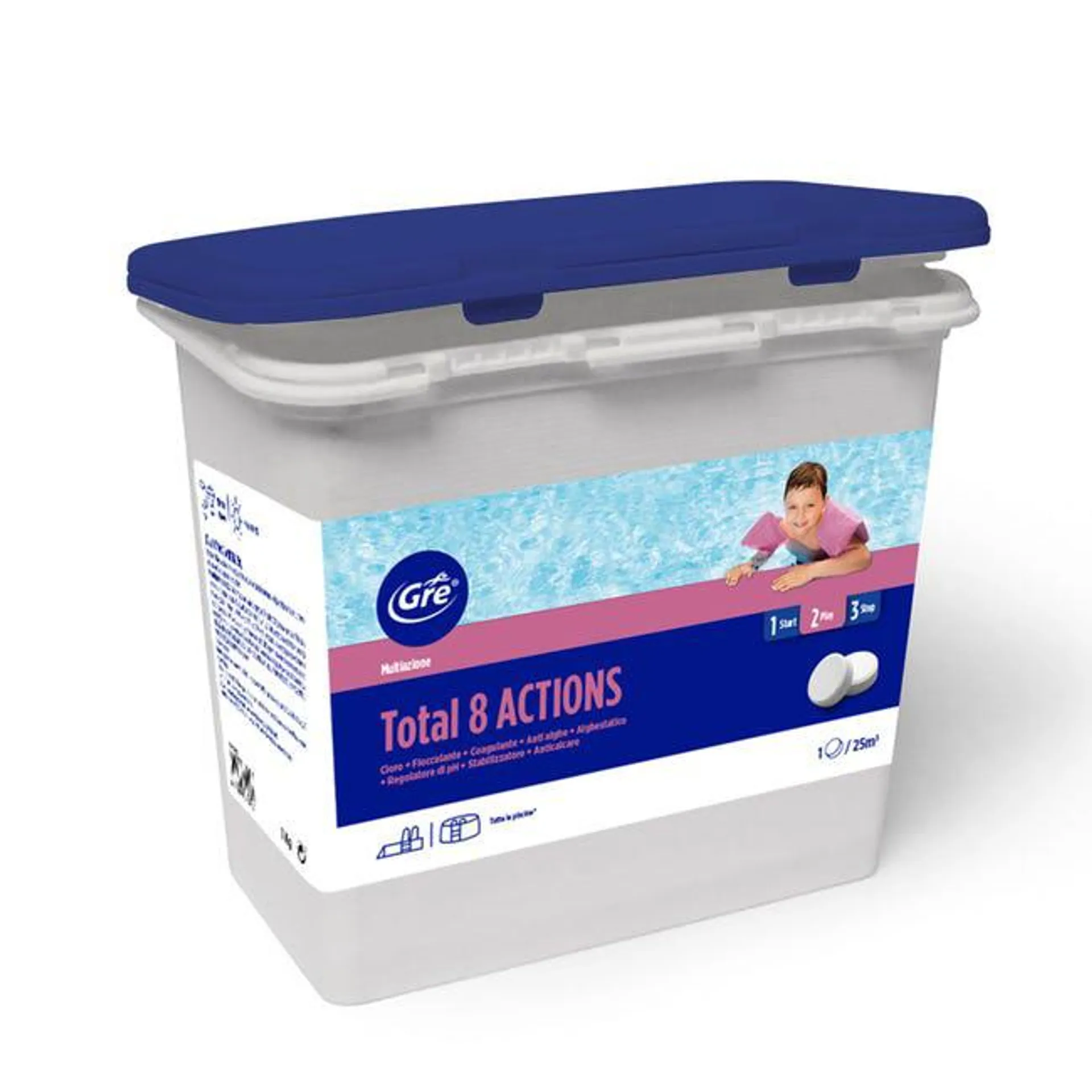 Kit per trattamento acqua in pastiglie GRE 1 kg Vedi i dettagli del prodotto