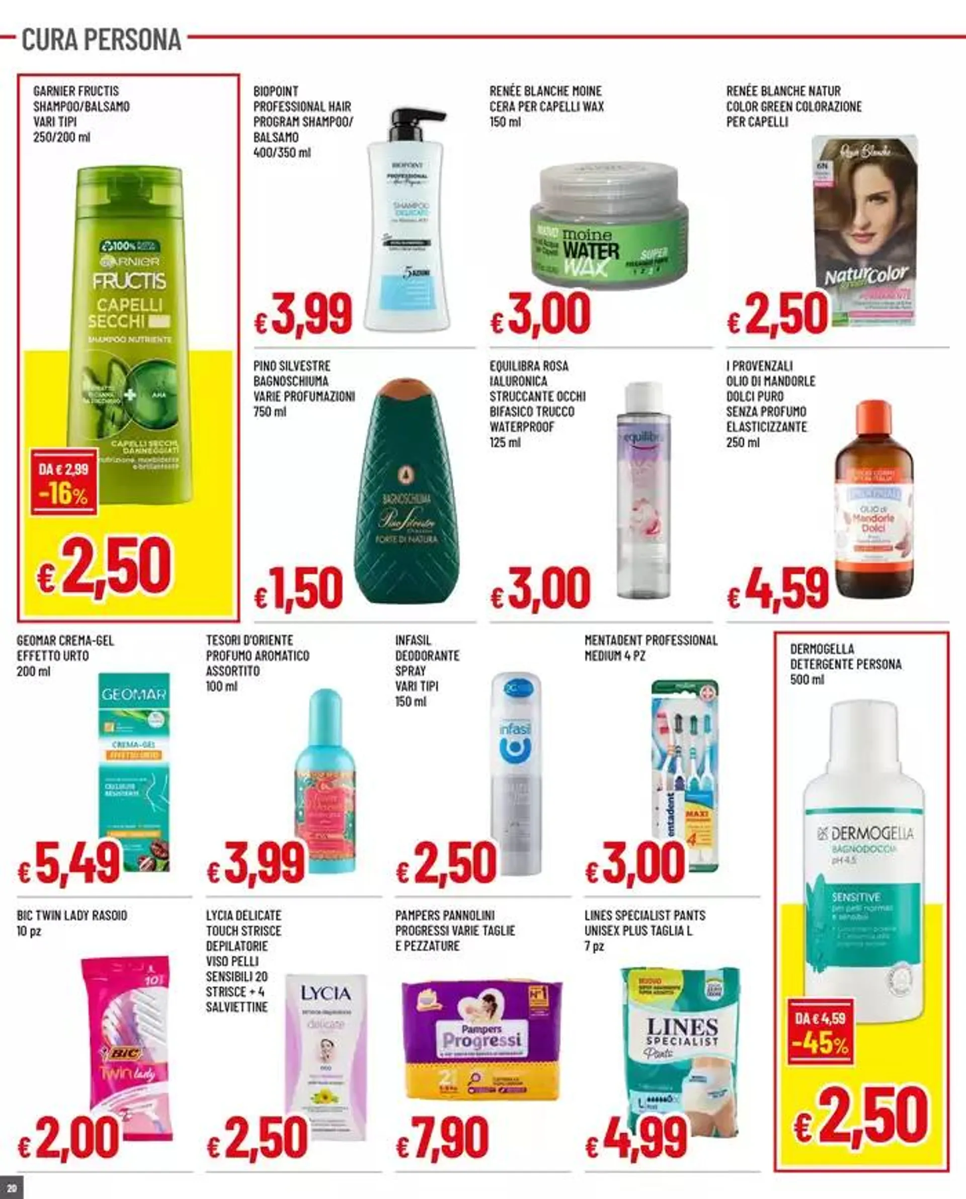 TANTI PRODOTTI DA 0,50 A 3,00€ da 22 maggio a 4 giugno di 2025 - Pagina del volantino 20