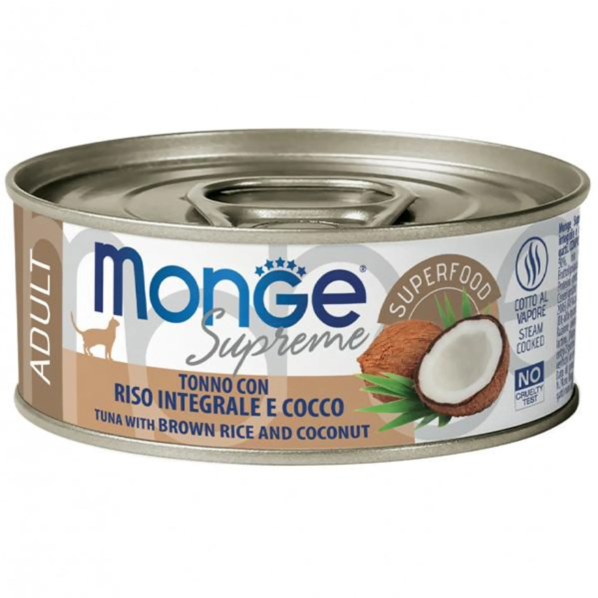 Monge - Supreme Adult Cat Tonno con Riso Integrale e Cocco