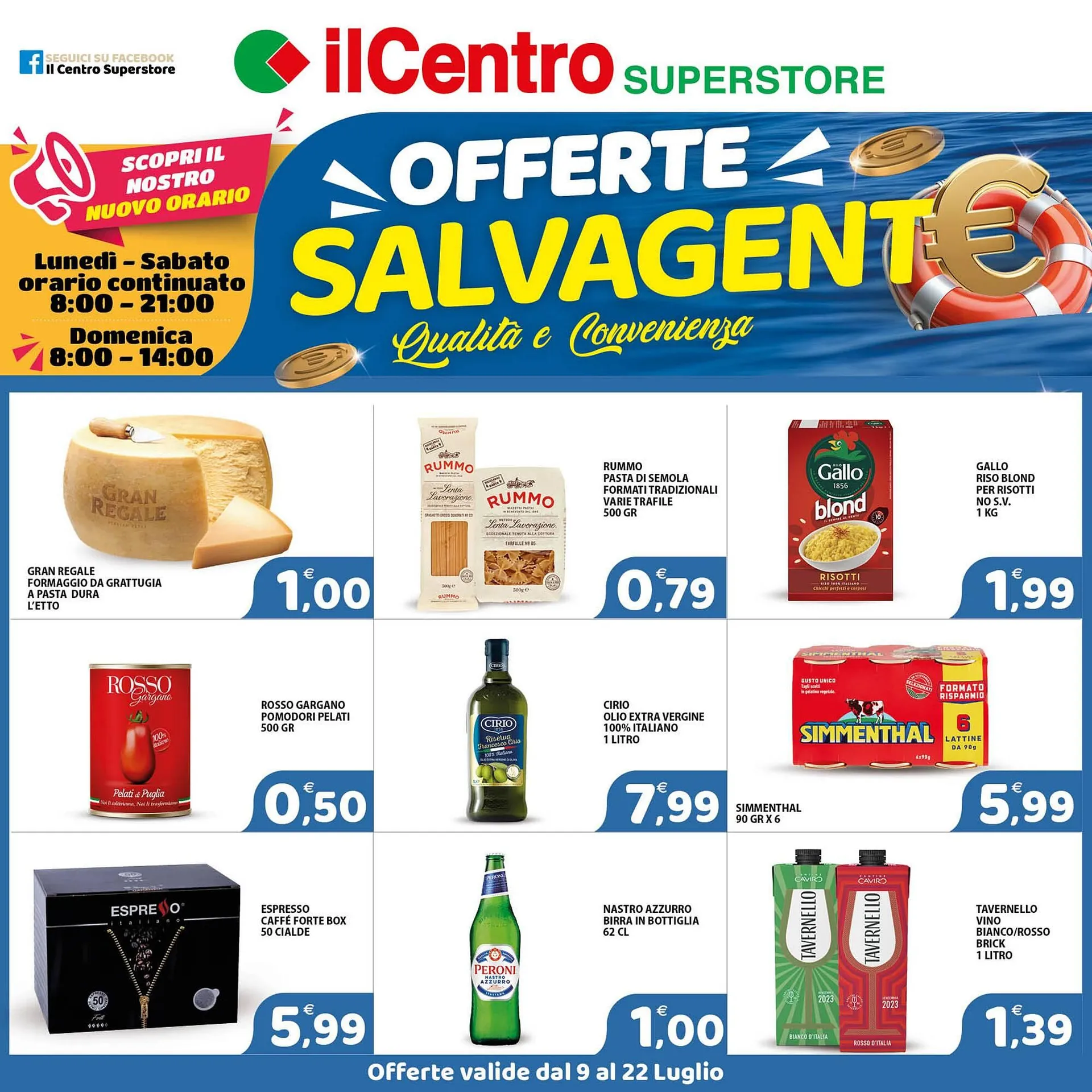 Volantino Il Centro Superstore da 9 luglio a 22 luglio di 2025 - Pagina del volantino 1
