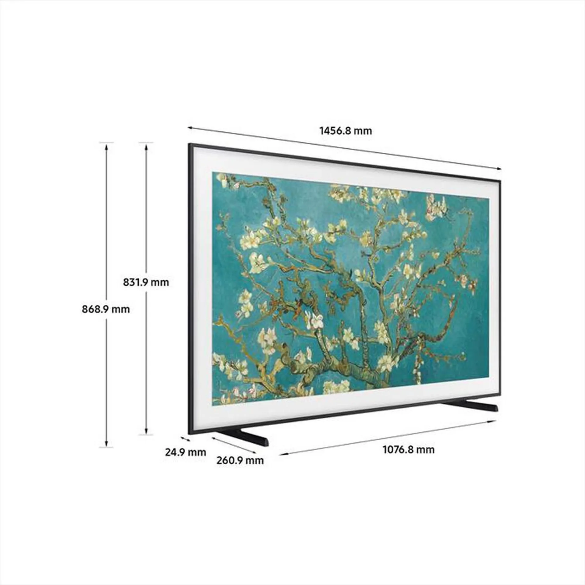 SAMSUNG - Smart TV Q-LED UHD 4K 65" QE65LS03BGUXZT THE FRAME-BLACK