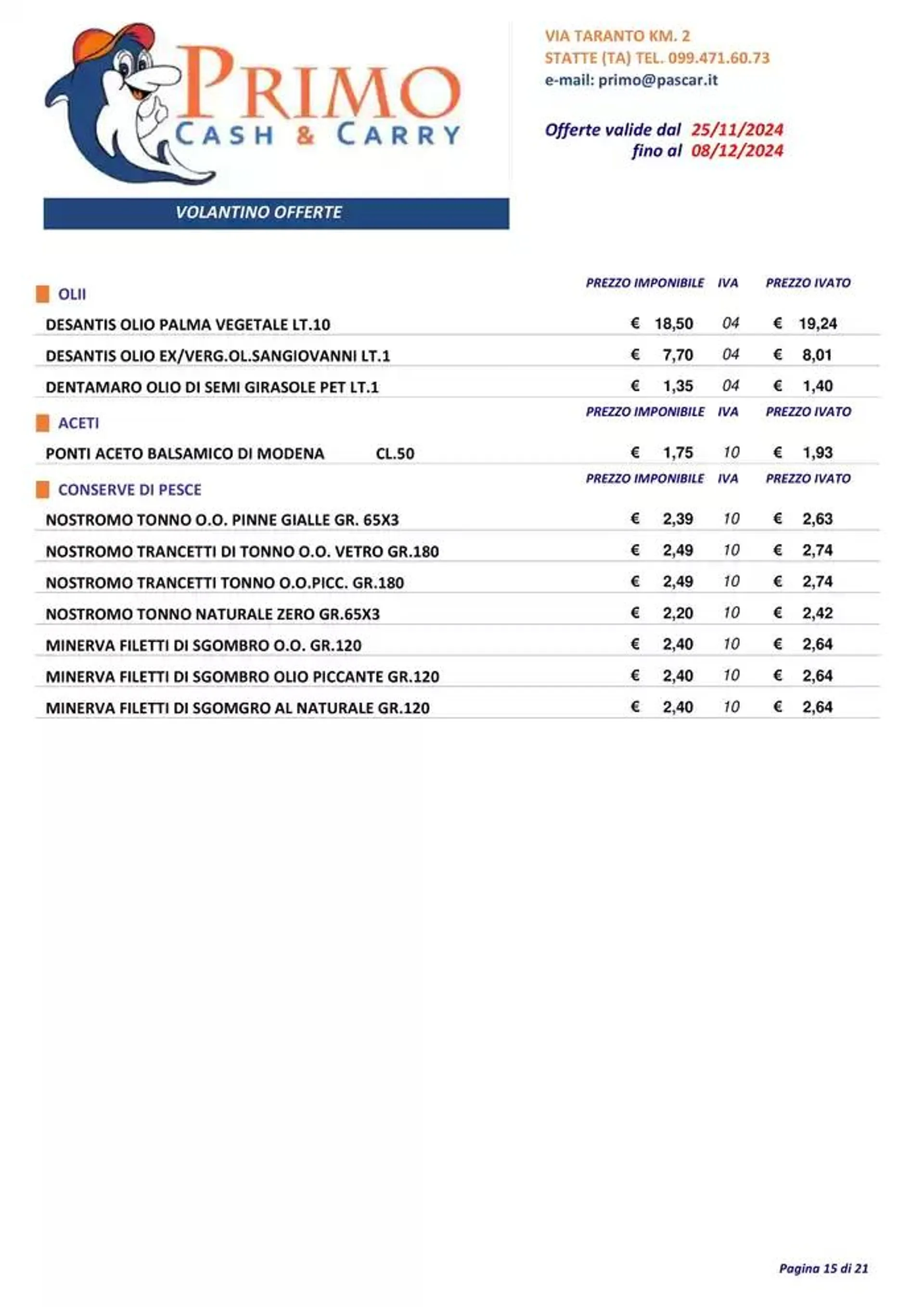 Offerte valide dal 25/11 fino al 08/12 da 27 novembre a 8 dicembre di 2024 - Pagina del volantino 15