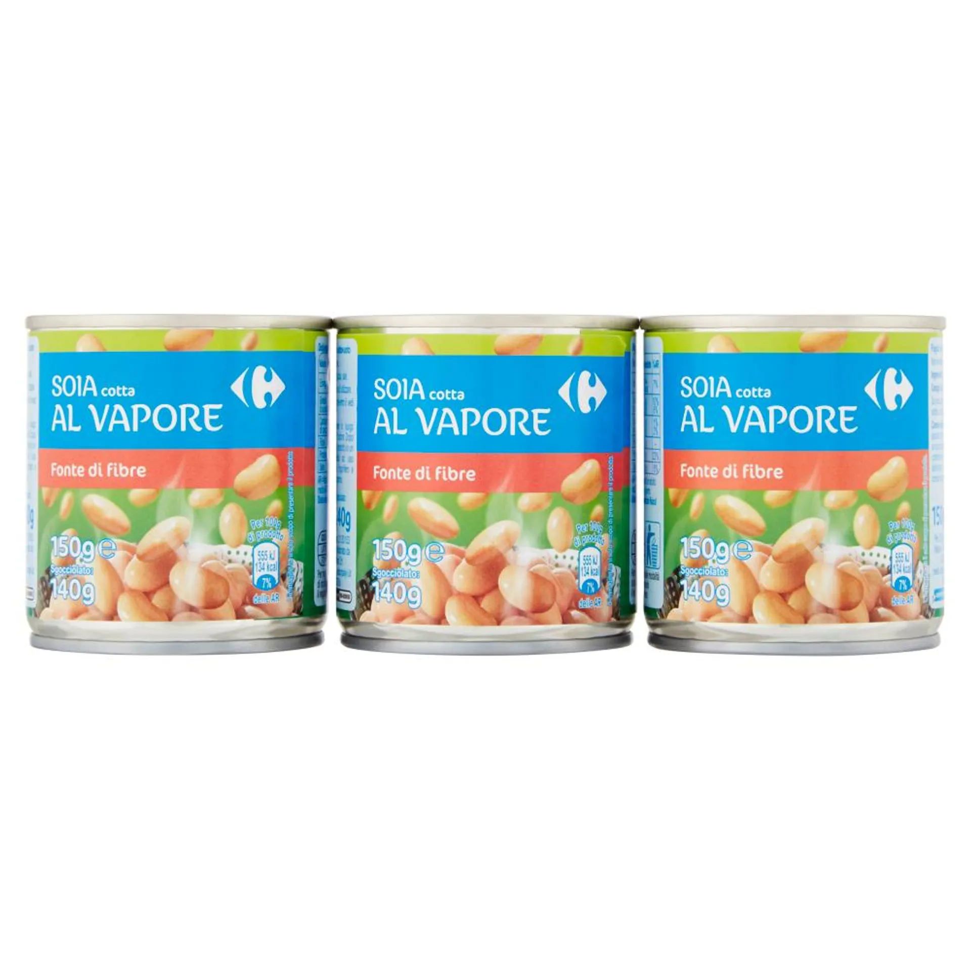 Carrefour Soia cotta al Vapore 3 x 150 g