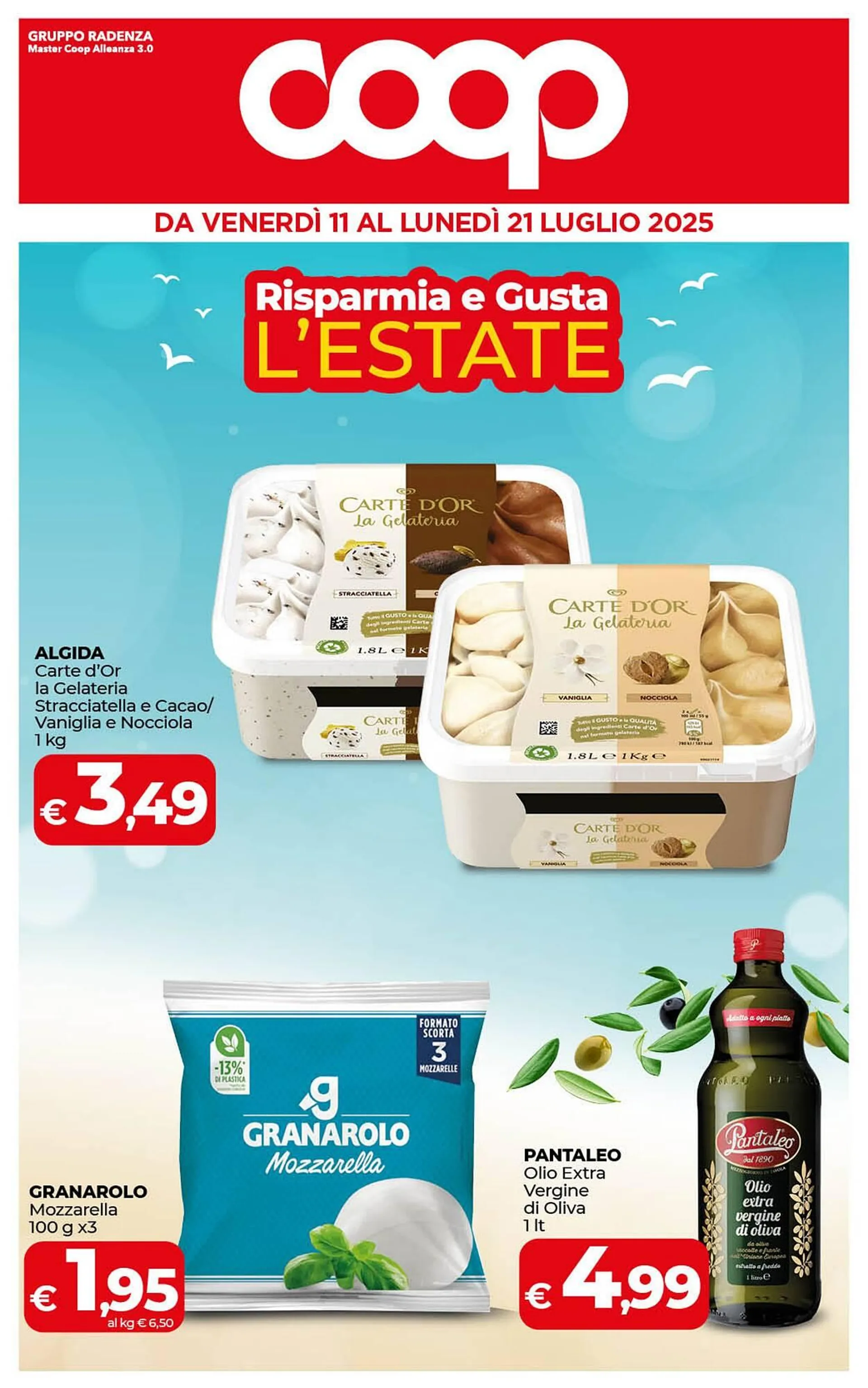 Volantino Coop Radenza da 11 luglio a 21 luglio di 2025 - Pagina del volantino 1