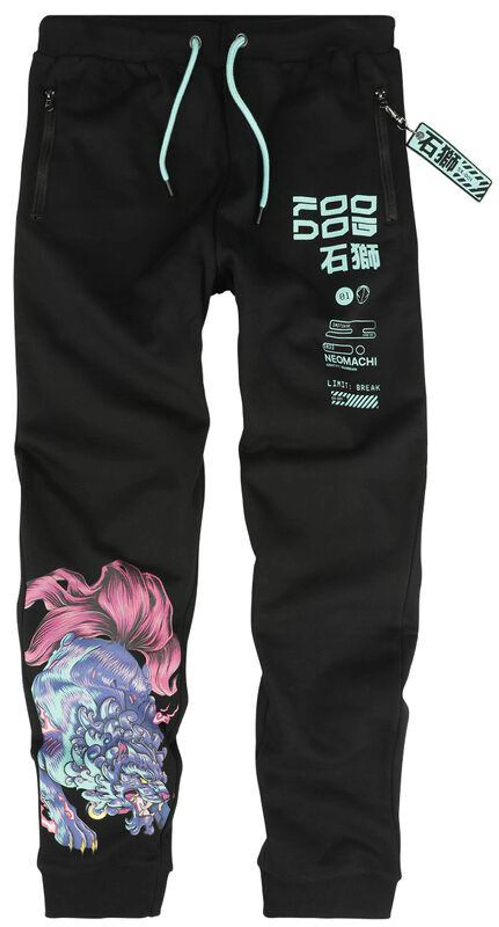 FOO DOG | Pantaloni tuta | nero | NEOMACHI