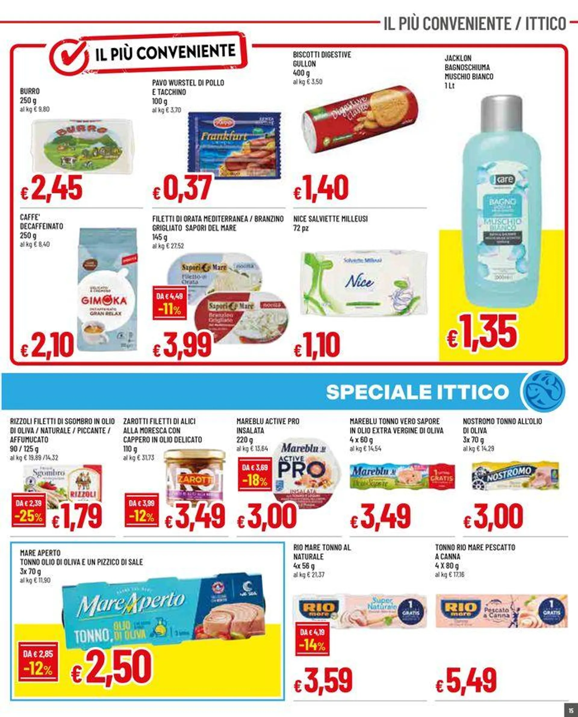 Buono sconto 15% su tutta la spesa - 15