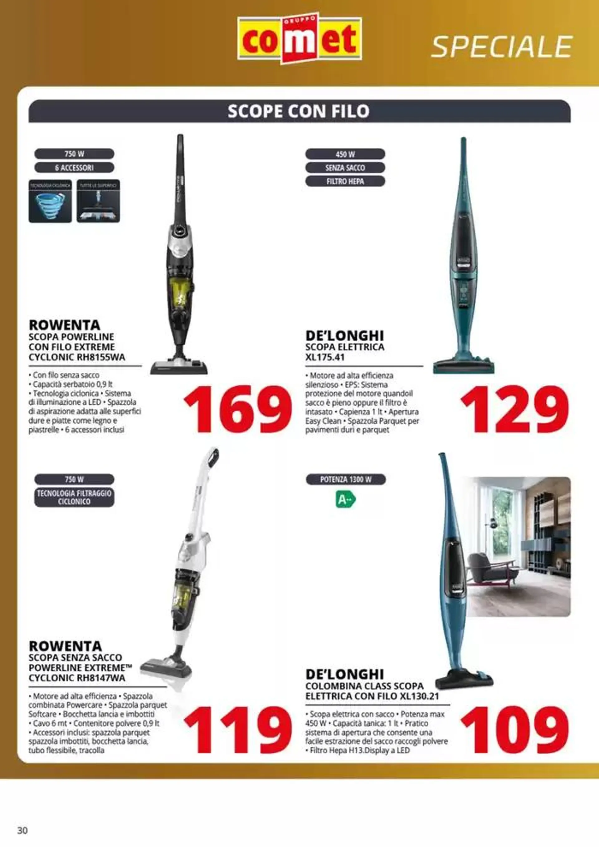 Speciale Piccoli Elettrodomestici da Comet! da 13 dicembre a 24 dicembre di 2024 - Pagina del volantino 30