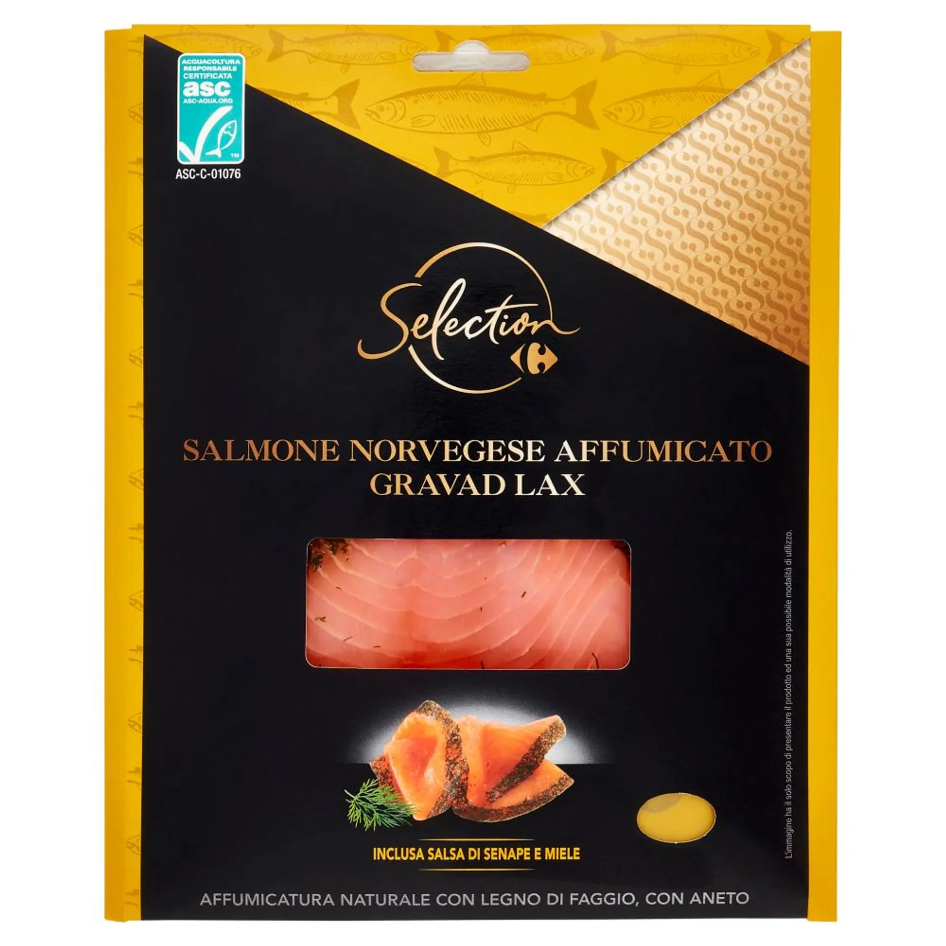 Carrefour Selection Salmone Norvegese Affumicato Gravad Lax 120 g