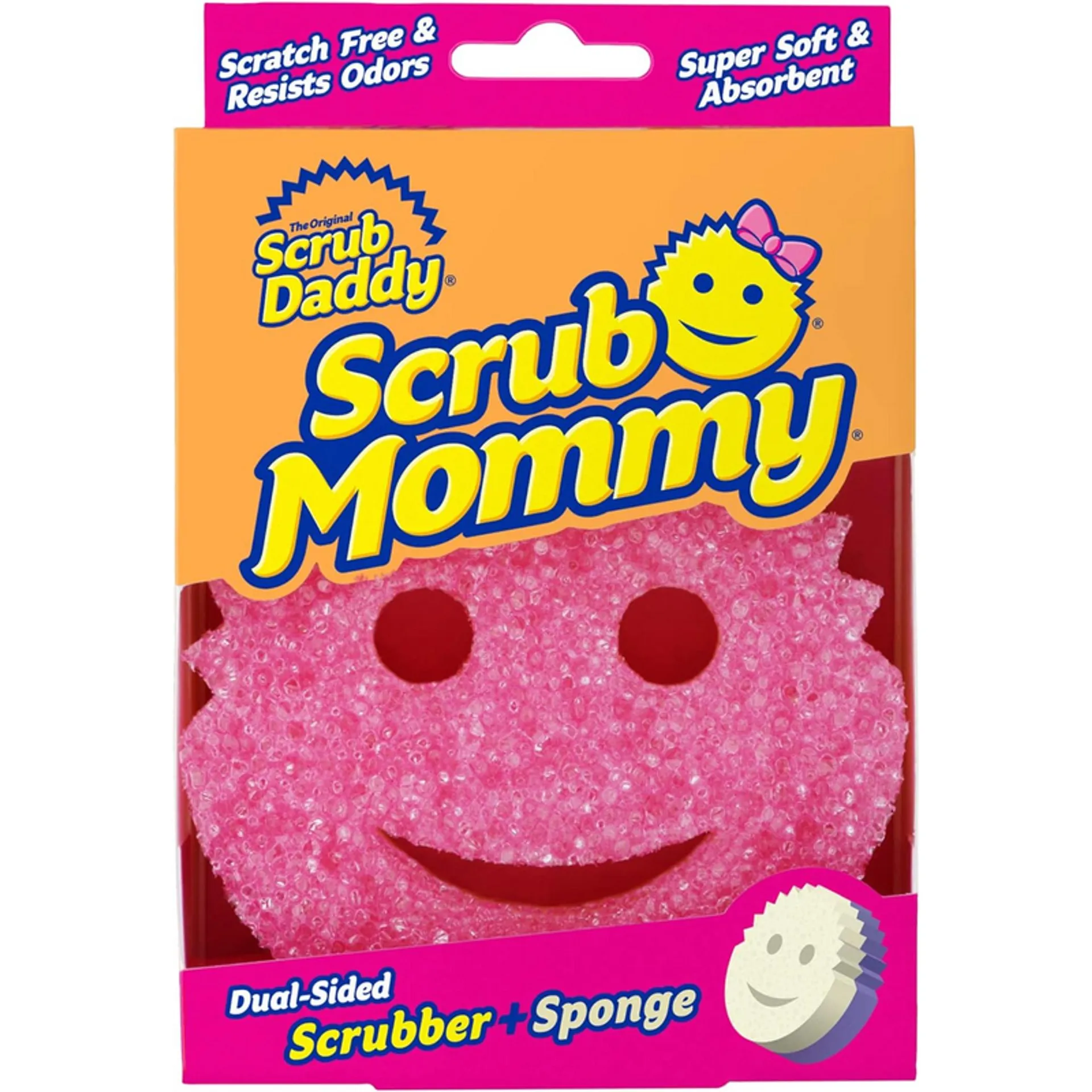 SCRUB DADDY SCRUB MOMMY SCRUBBER+SPONGE SUPER SOFT - SPUGNA ANTIGRAFFIO STOVIGLIE -