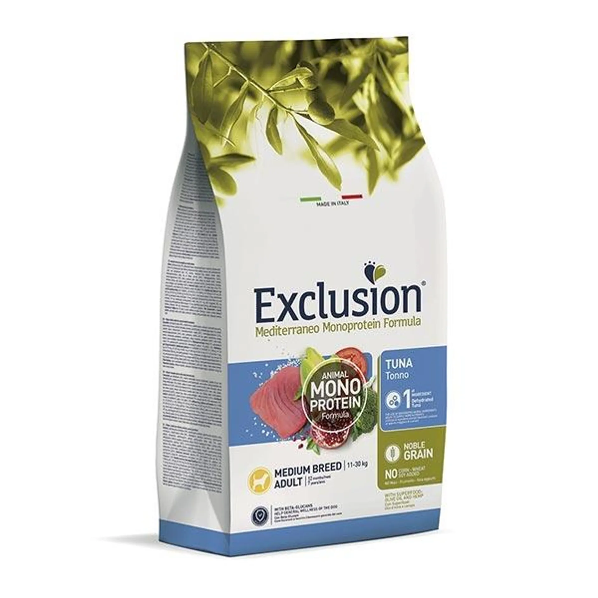 Exclusion - Mediterraneo Monoprotein Adult Medium Breed con Tonno