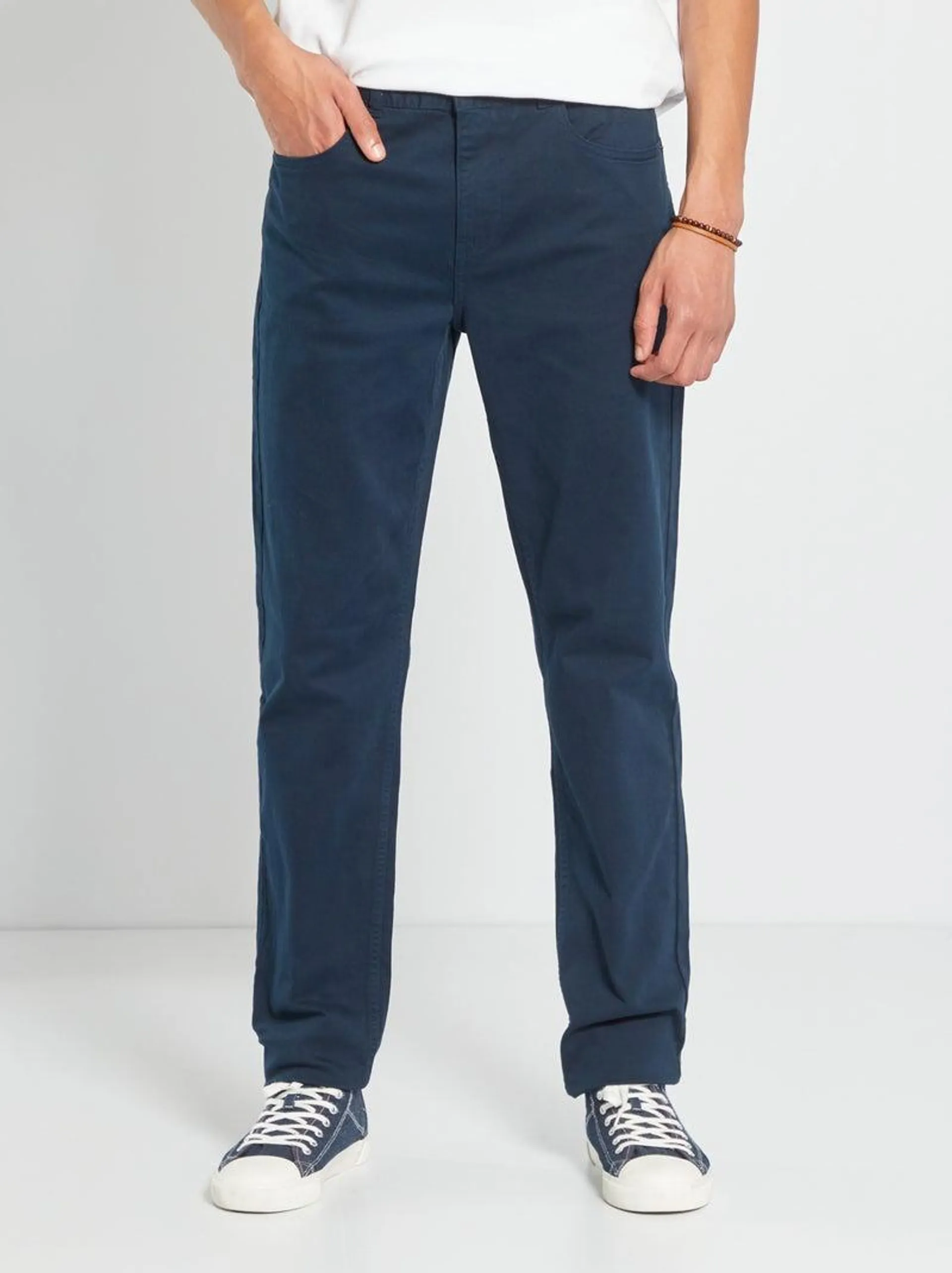 Pantaloni slim L36 per persone più alte di 190 cm - BLU