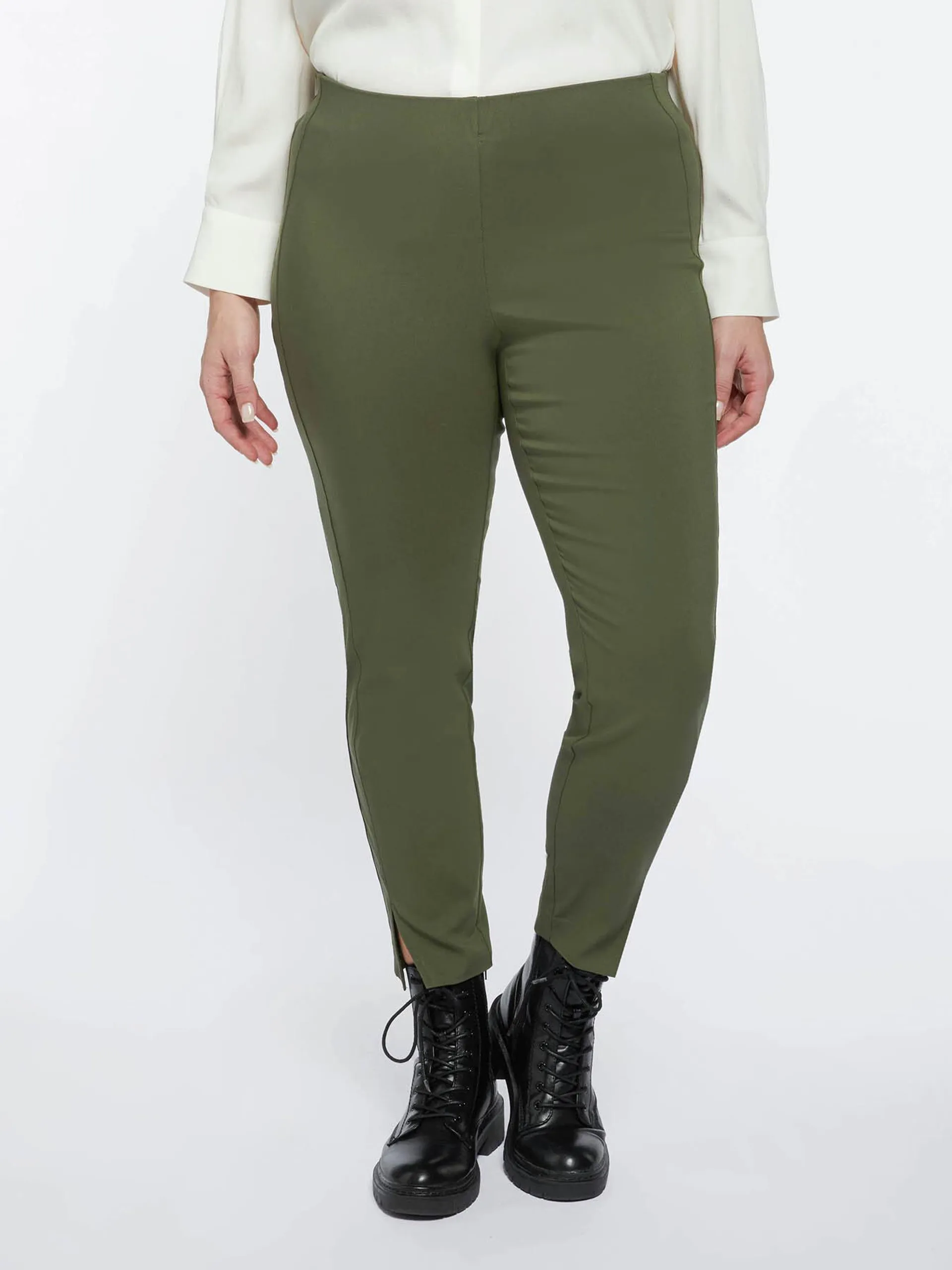 Pantaloni skinny con inserti laterali