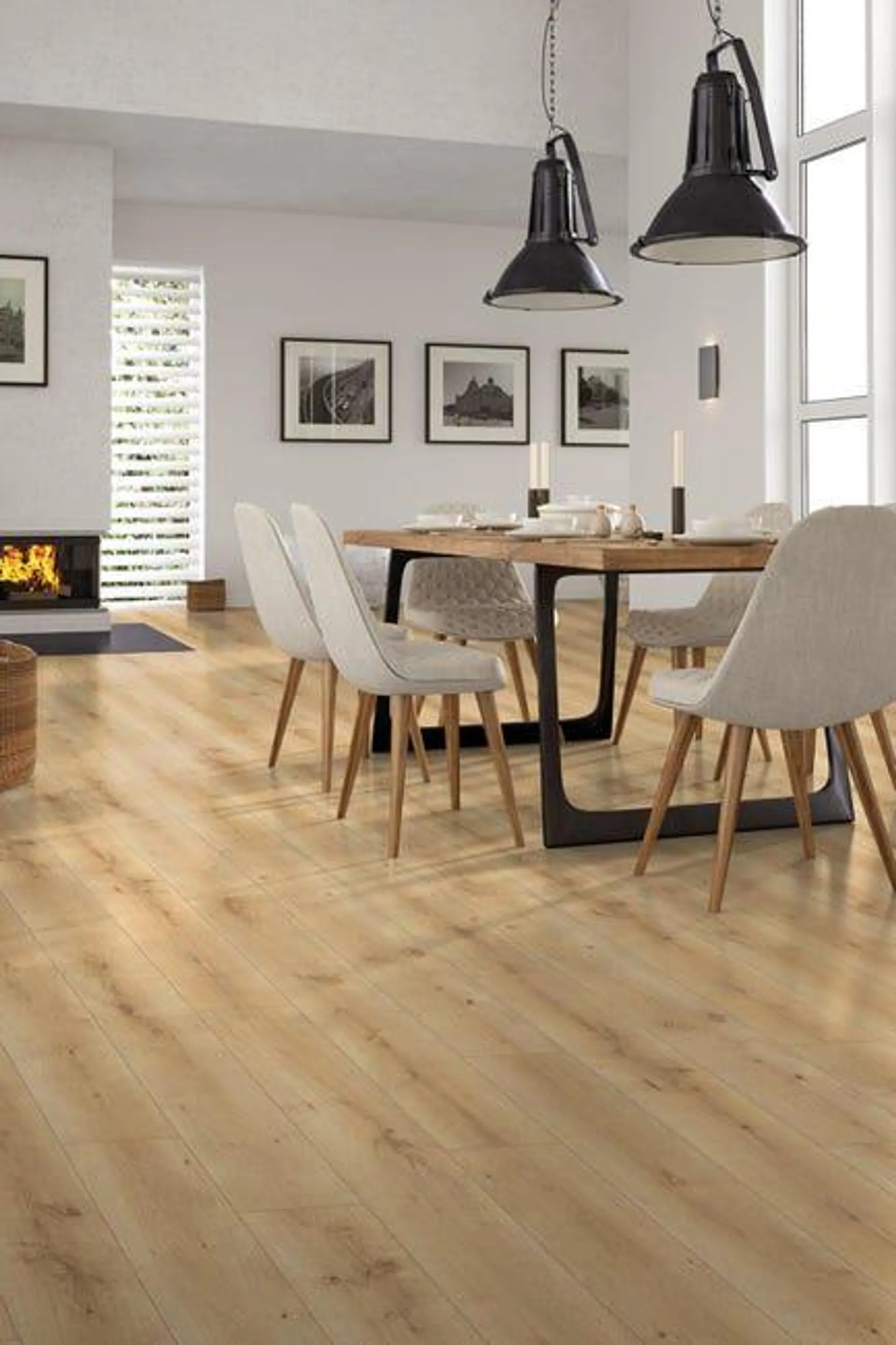 Pavimento laminato Bellemont resistente all'acqua marrone Sp 7mm Vedi i dettagli del prodotto