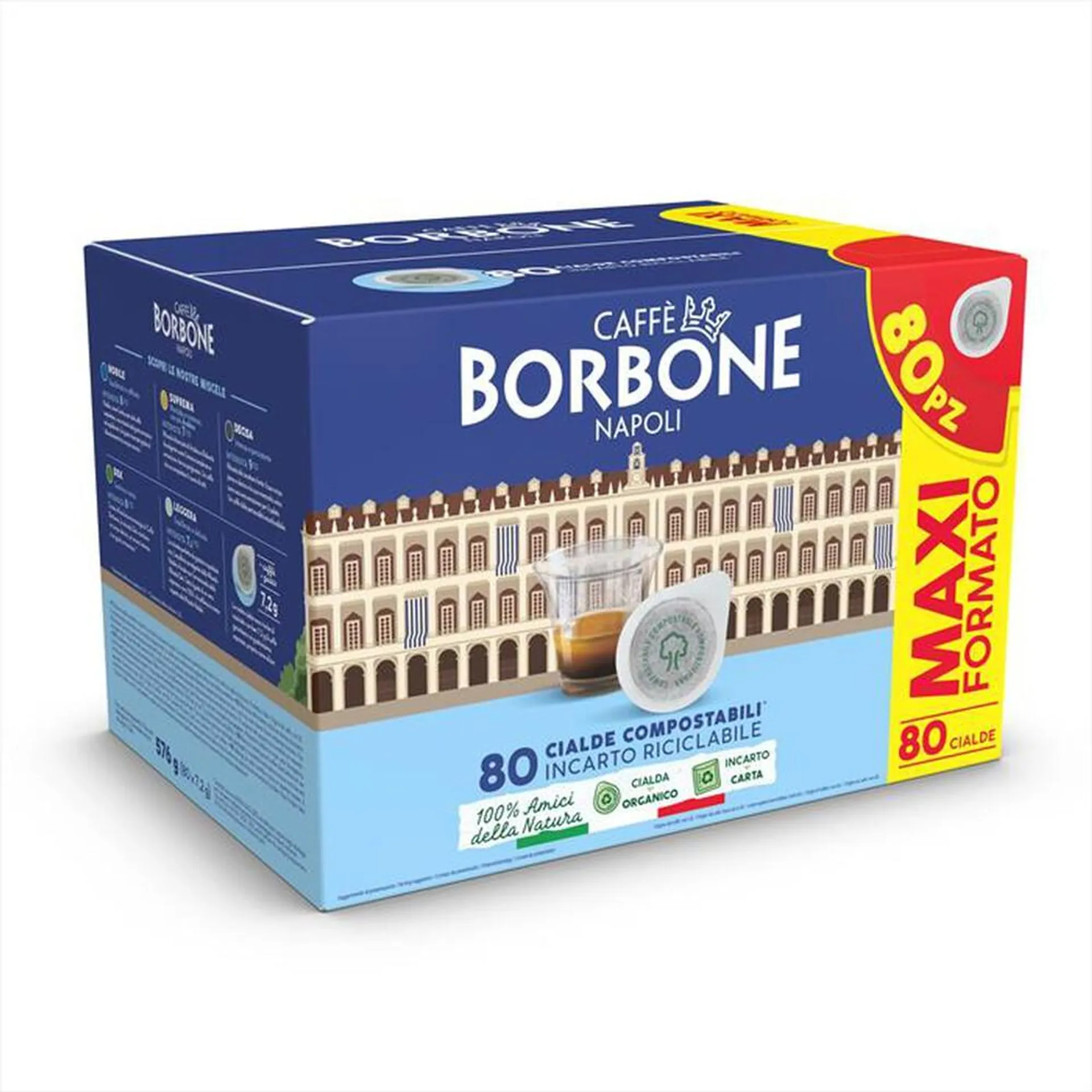 CAFFE BORBONE - Cialda Miscela Decisa 80pz-Multicolore