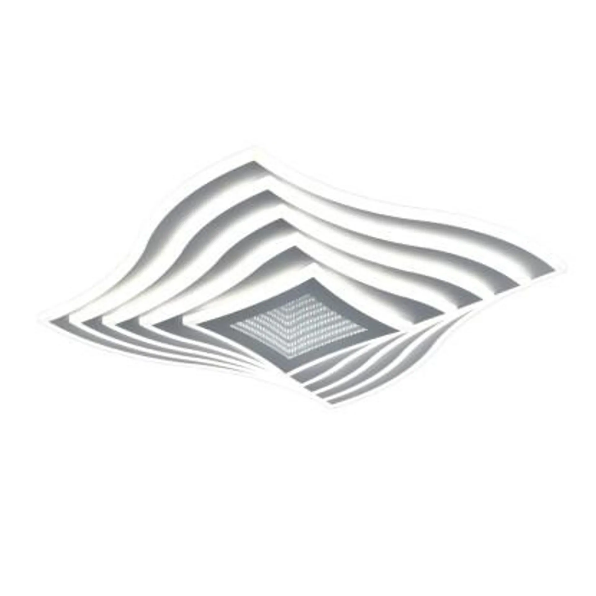 Plafoniera LED Priscilla 38 W 3000-6000 K 40x40x8,5 cm bianco