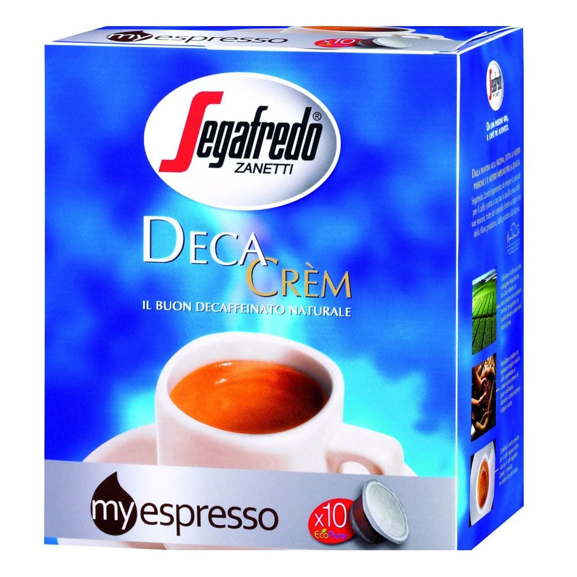 Caps Myespresso 10pz Decacrem 370 Segafredo