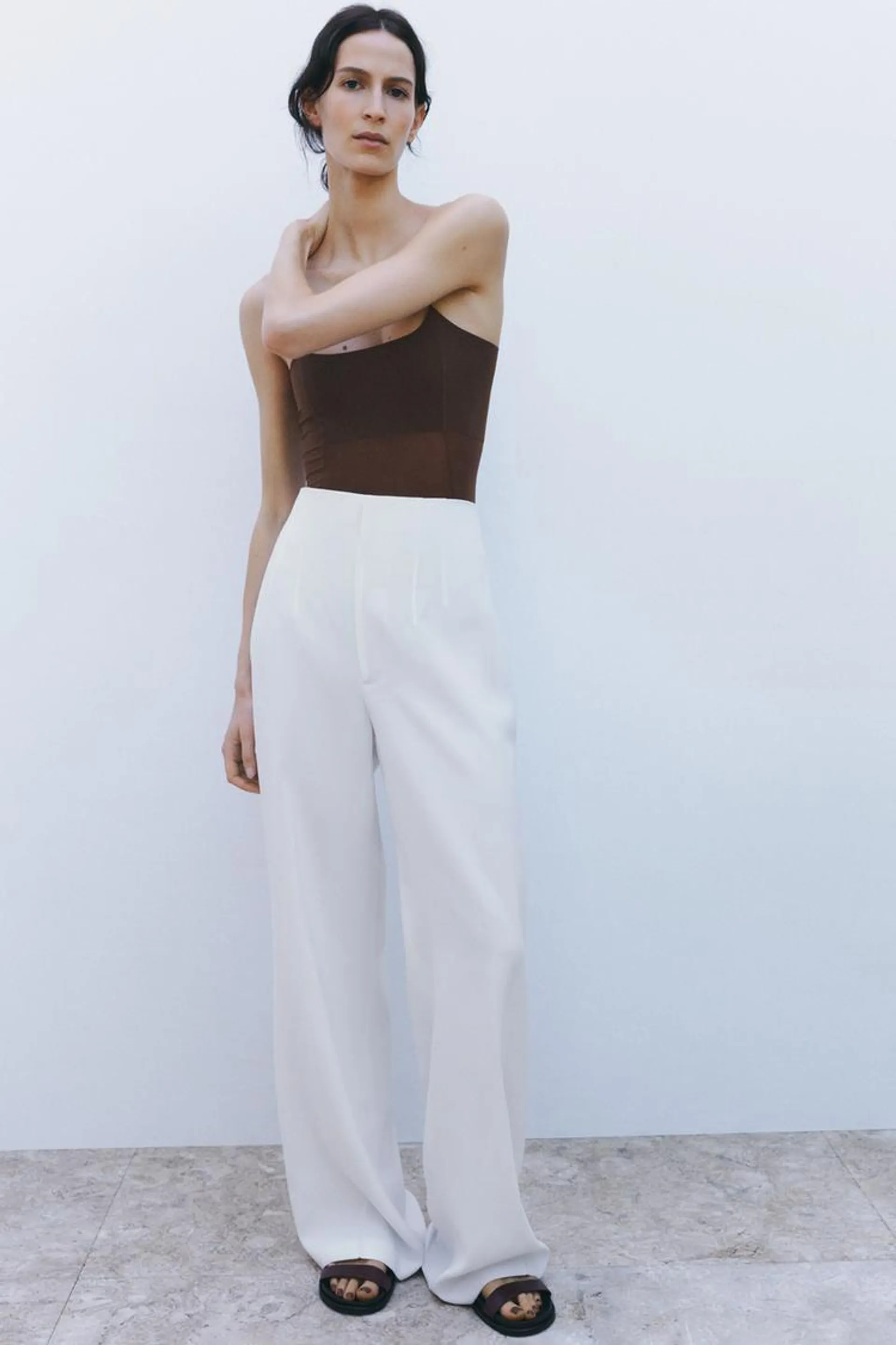 PANTALONI CON PINCES ZW COLLECTION