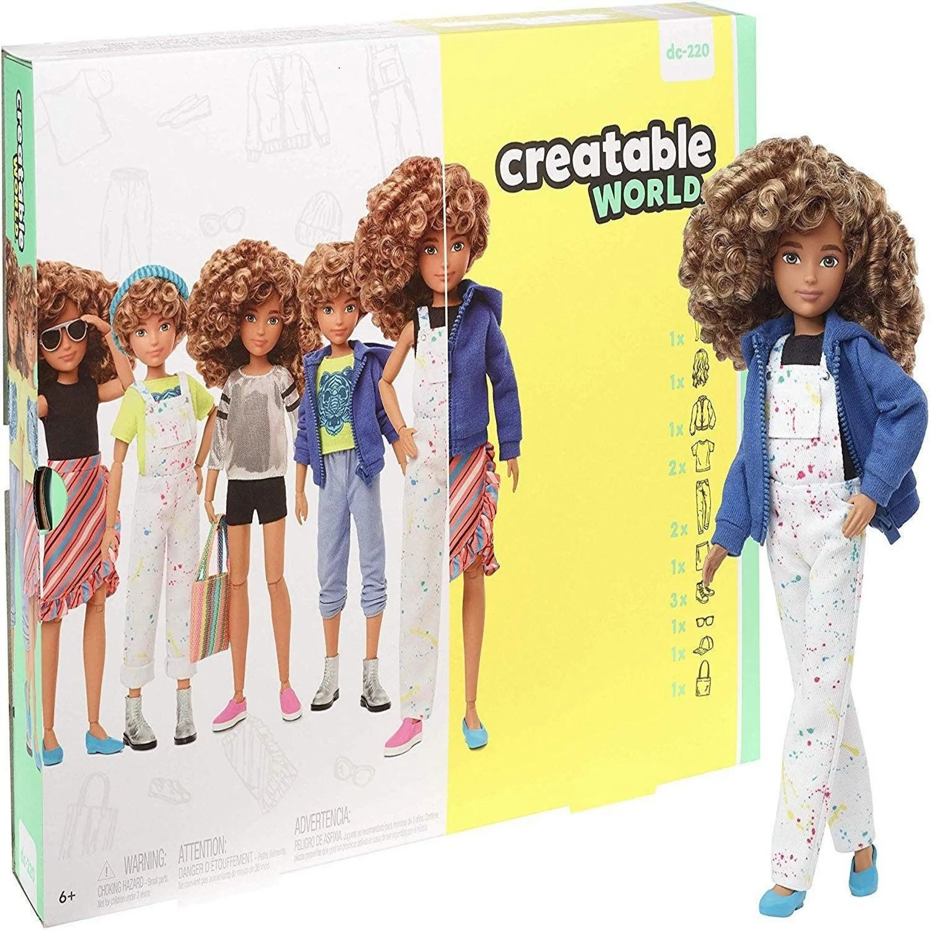 Creatable World Bambola Deluxe Latina Ggg56 Mattel