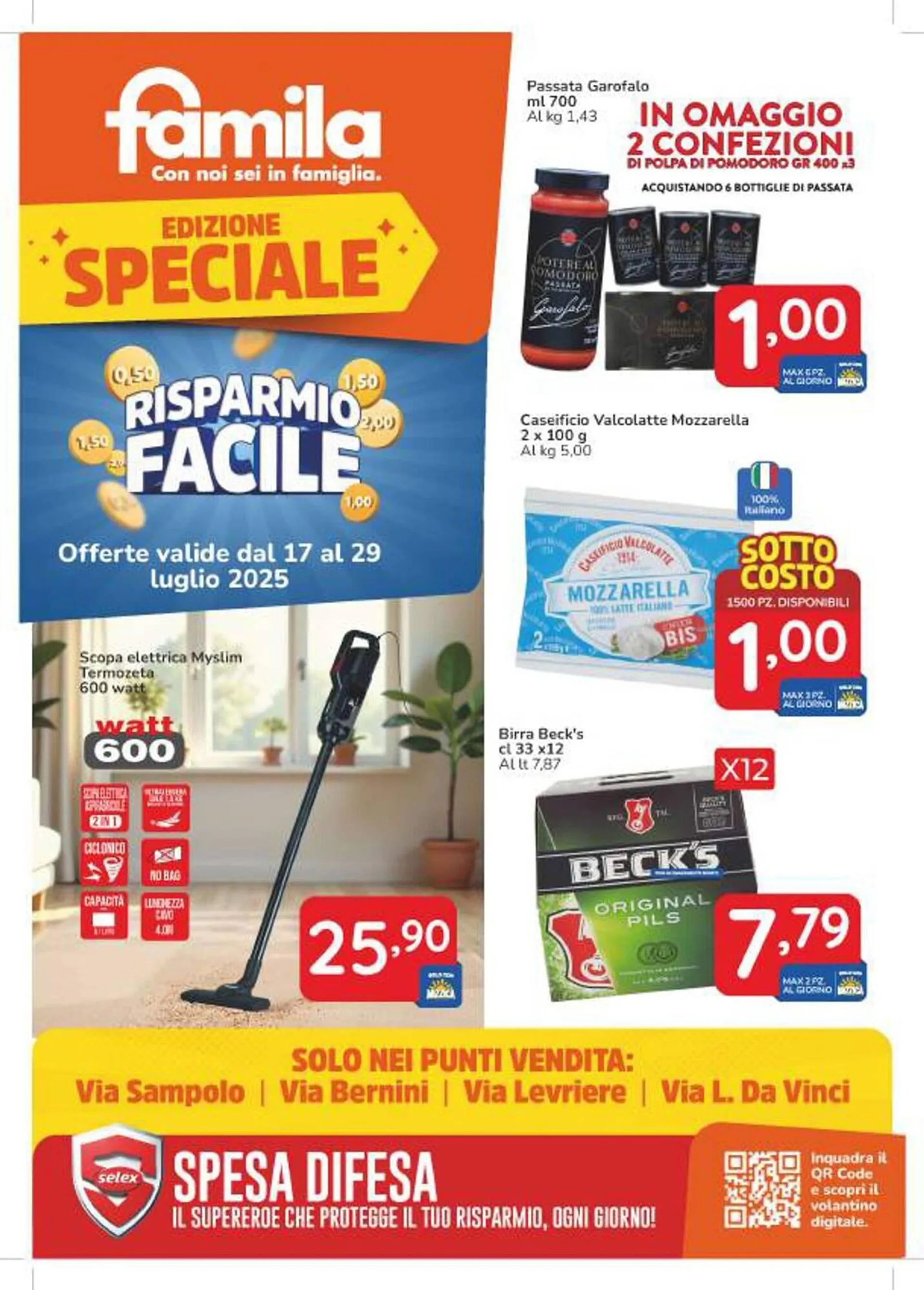 Volantino Famila Superstore da 17 luglio a 29 luglio di 2025 - Pagina del volantino 1