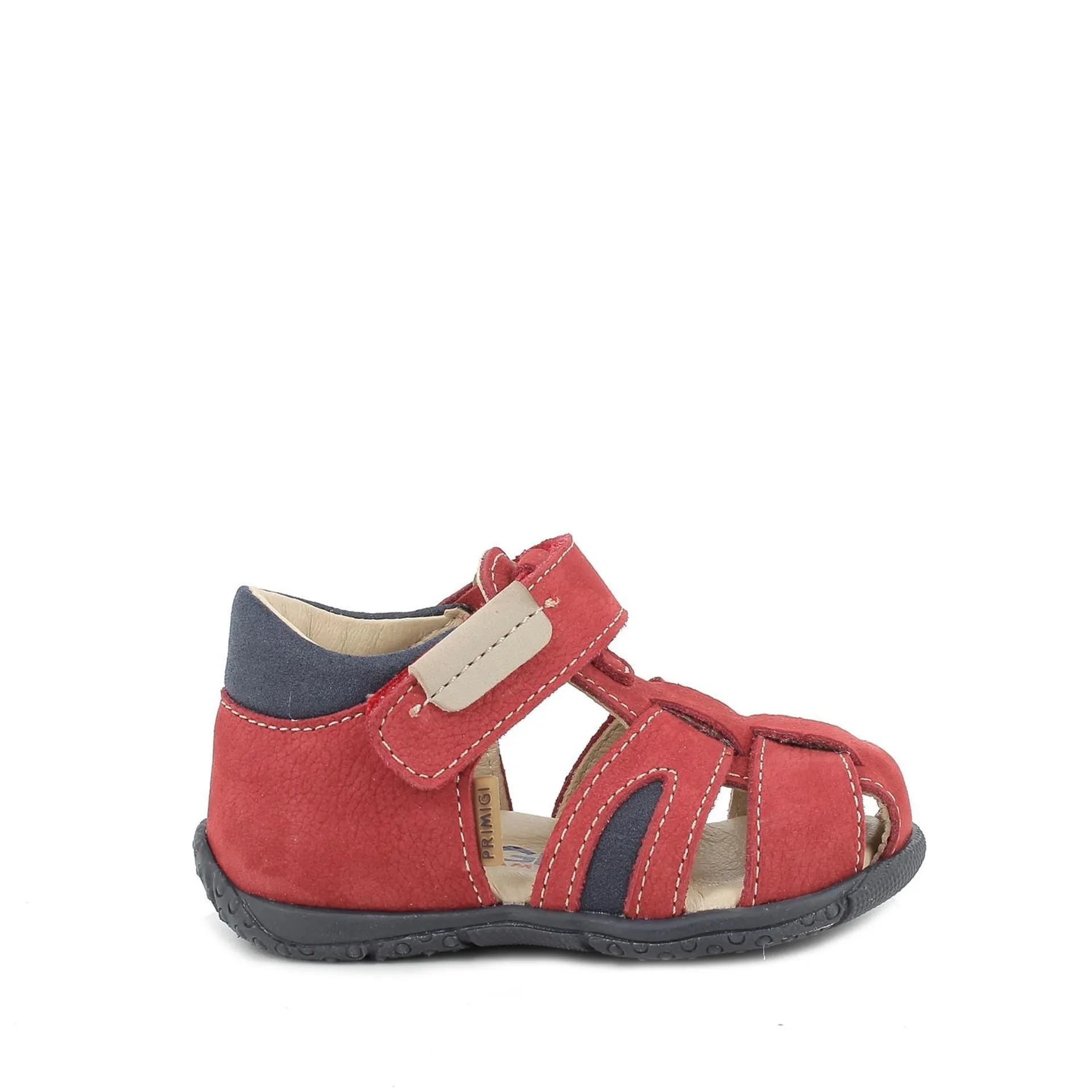 Sandali in pelle da bambino rosso