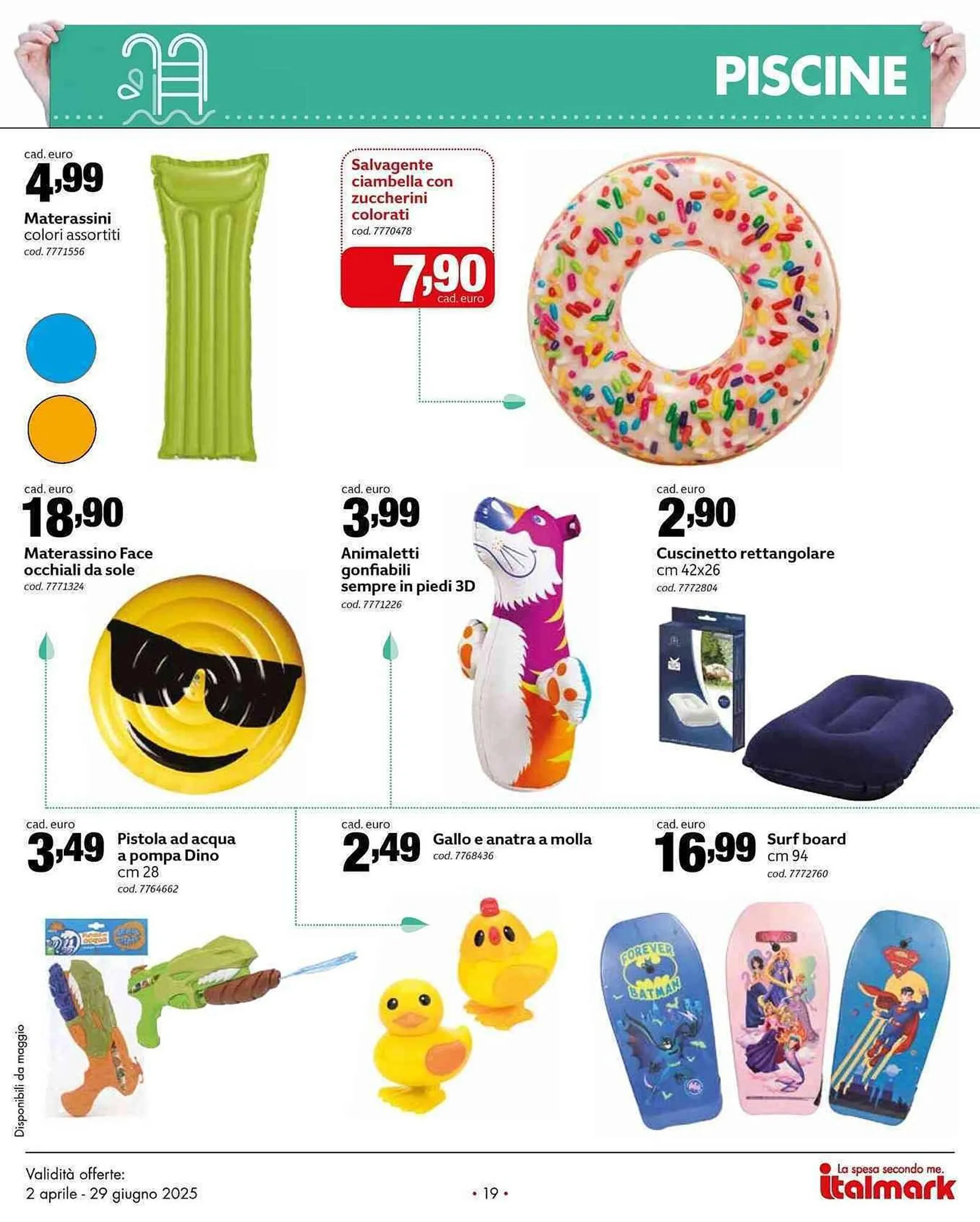 Volantino Italmark da 2 aprile a 29 giugno di 2025 - Pagina del volantino 19