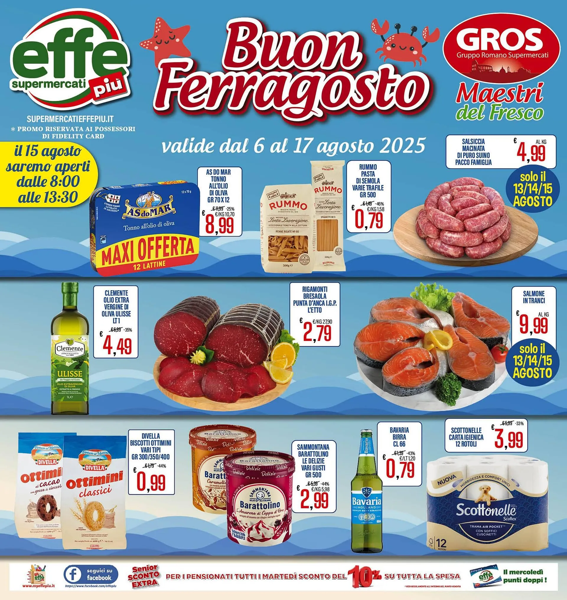 Volantino Supermercati EffePiù da 6 agosto a 17 agosto di 2025 - Pagina del volantino 1