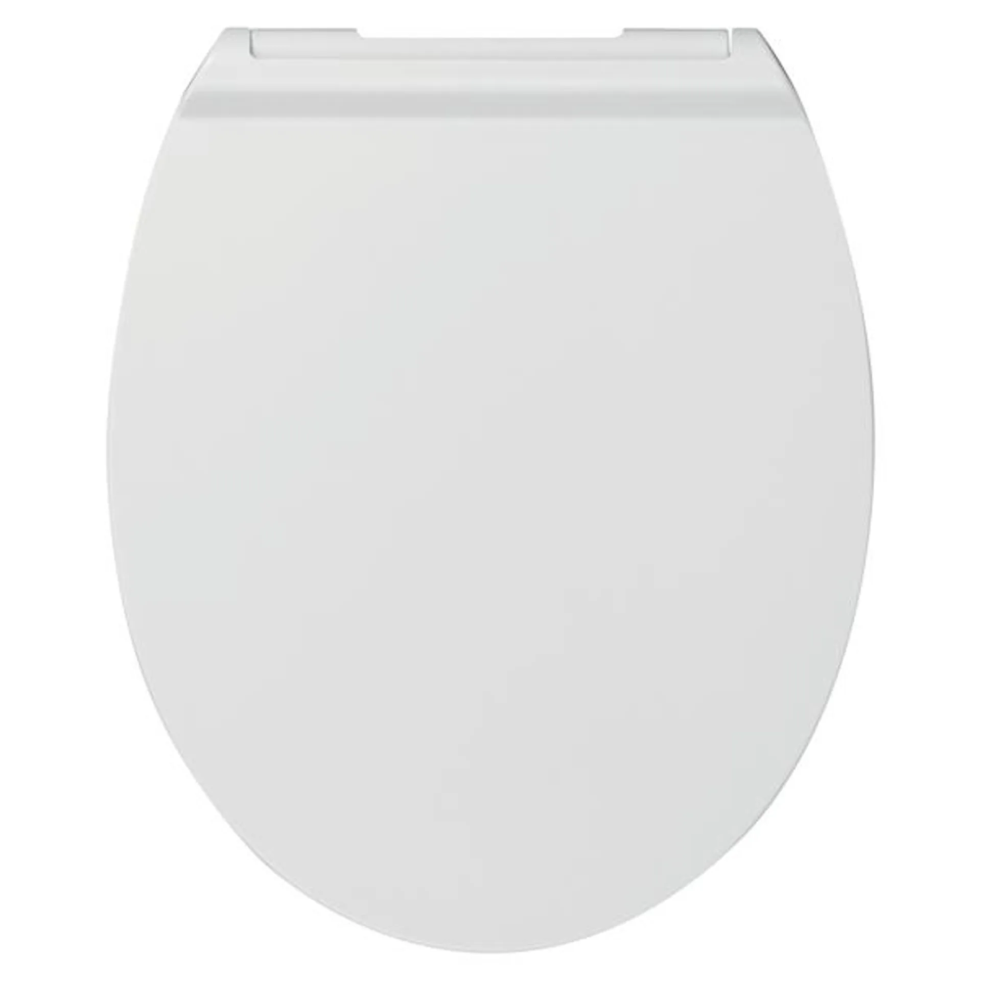 COPRIWATER UNIVERSALE OVALE SLIM IN TERMOINDURENTE BIANCO CON CERNIERE ACCIAIO SOFT CLOSE