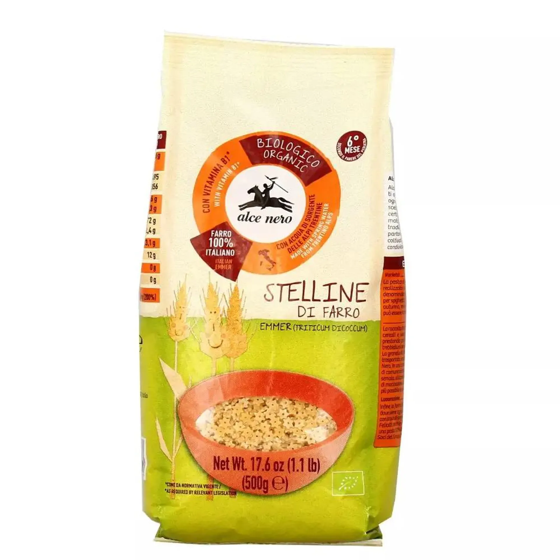 Alce Nero Baby Stelline di farro Bio gr.500