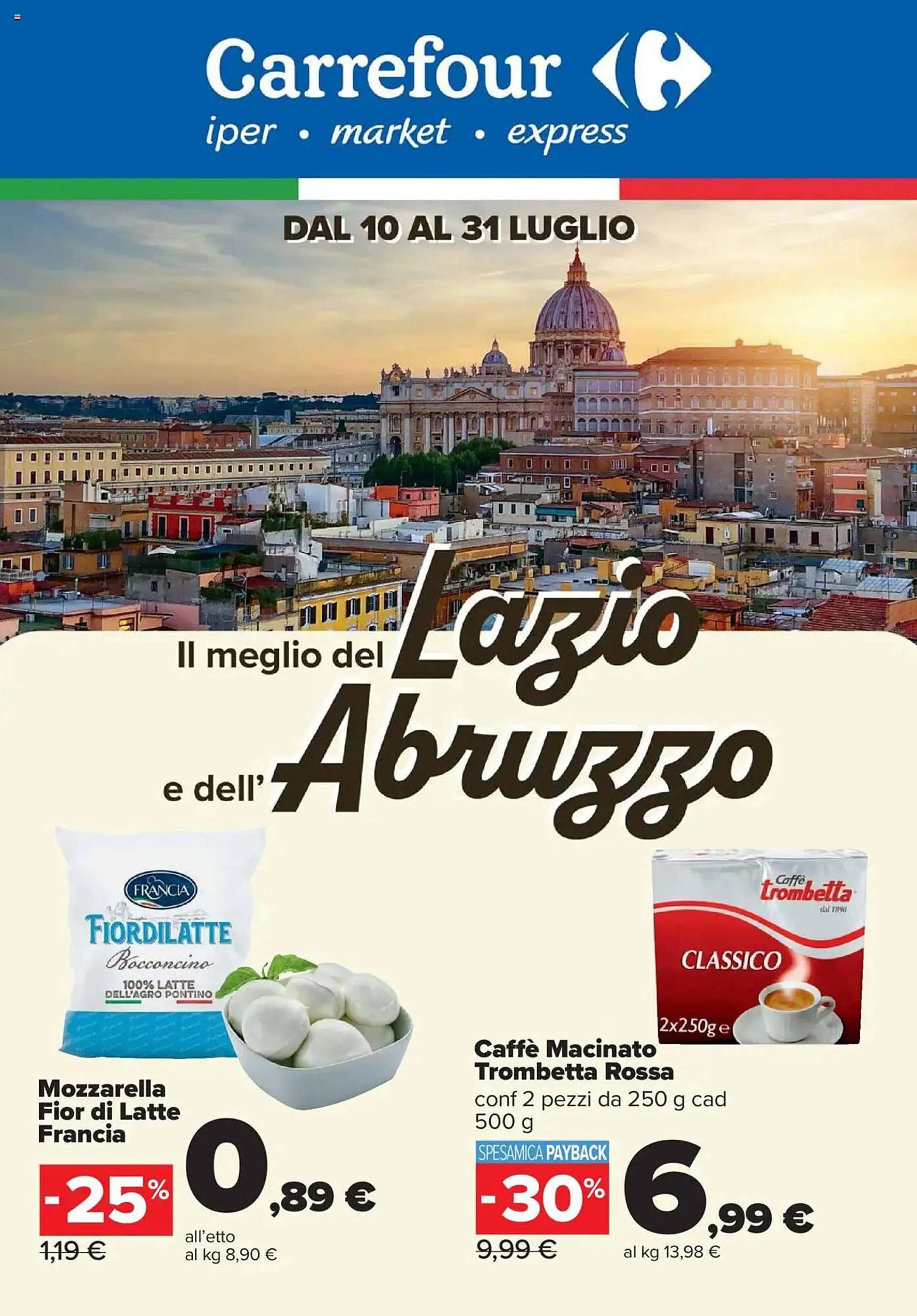 Volantino Carrefour Iper da 10 luglio a 31 luglio di 2025 - Pagina del volantino 1